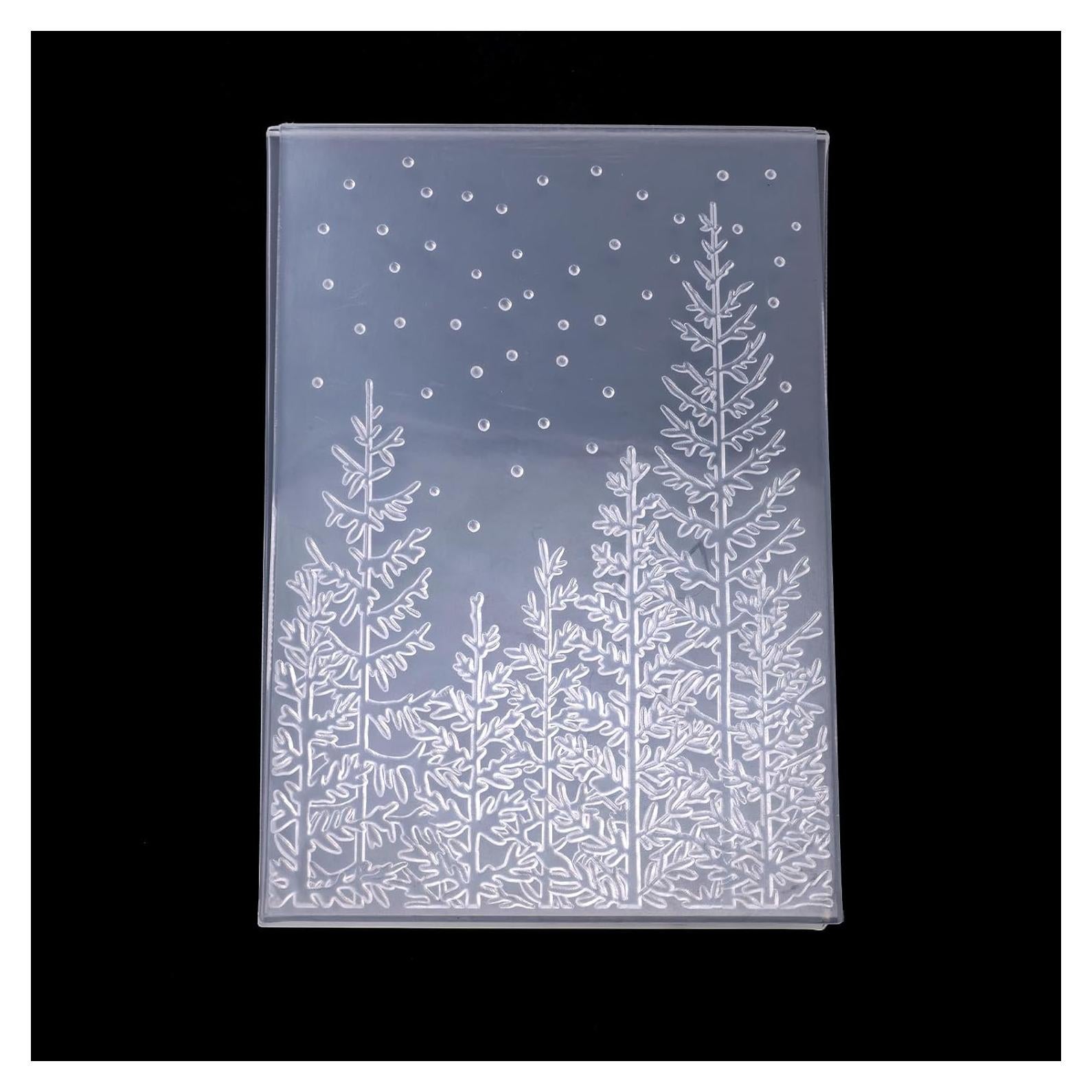 Carpeta de Embossing 3D XIHIRCD Árbol de Pino 16.3x11.5 cm