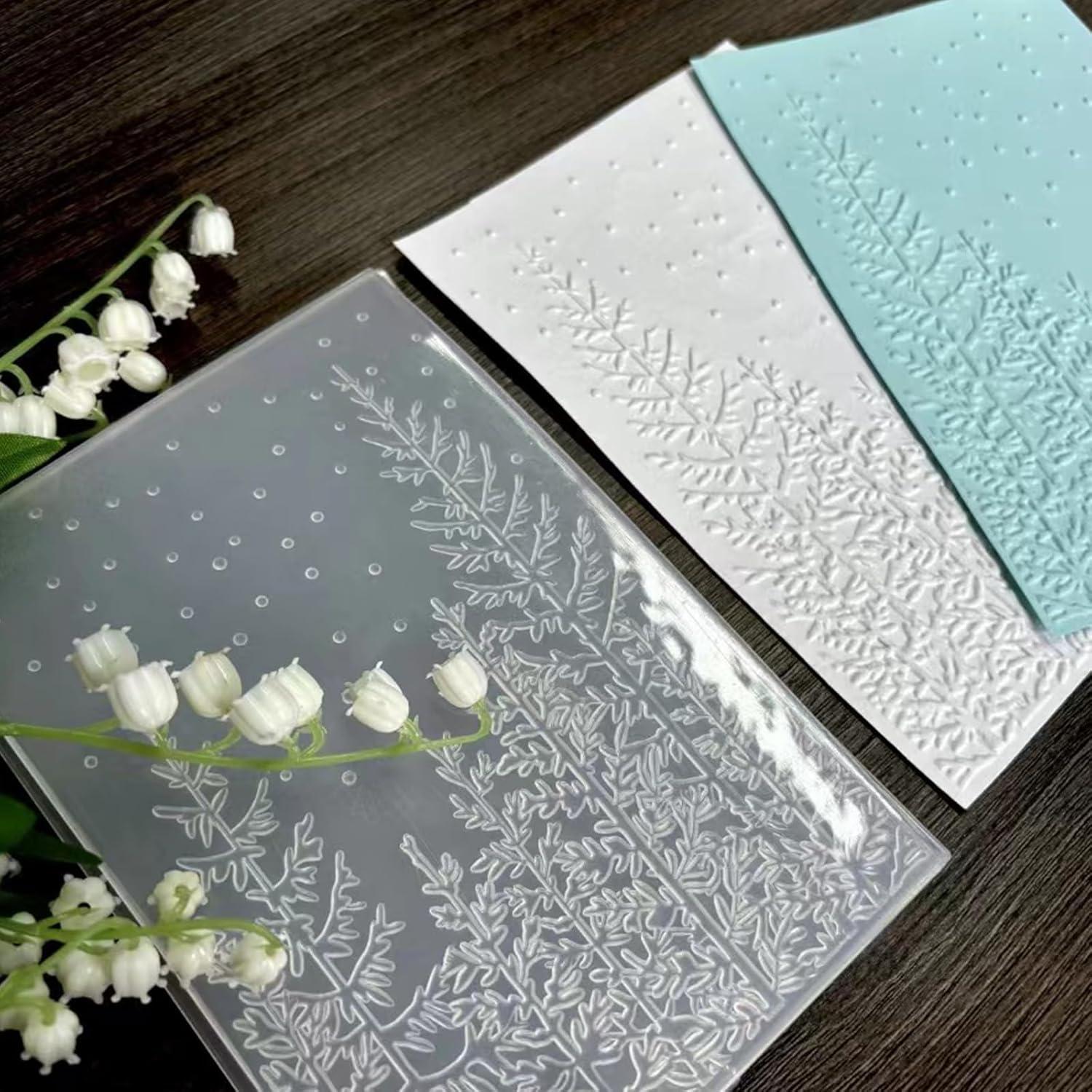 Carpeta de Embossing 3D XIHIRCD Árbol de Pino 16.3x11.5 cm