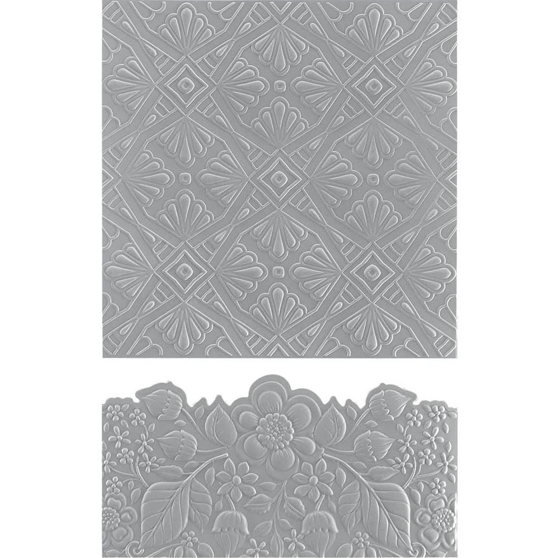Carpeta de Embossing 3D Luxe Backdrop y Border Spellbinders