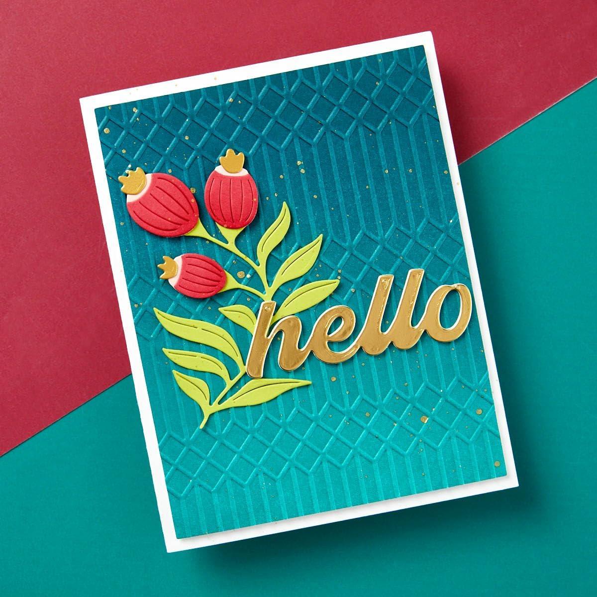 Carpeta de Embossing Columnas Spellbinders Fresh Picked 13.97x21.60 cm