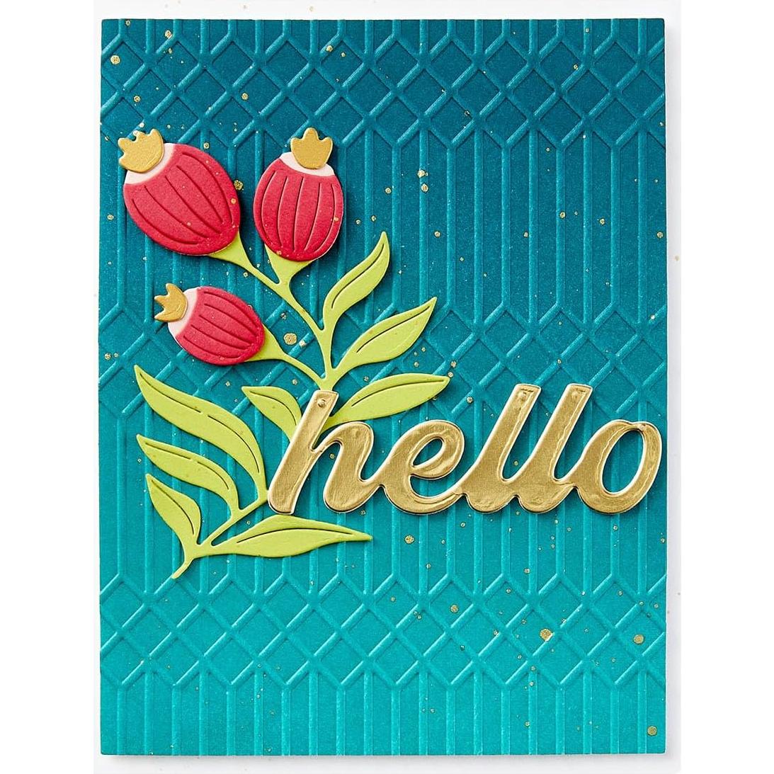 Carpeta de Embossing Columnas Spellbinders Fresh Picked 13.97x21.60 cm