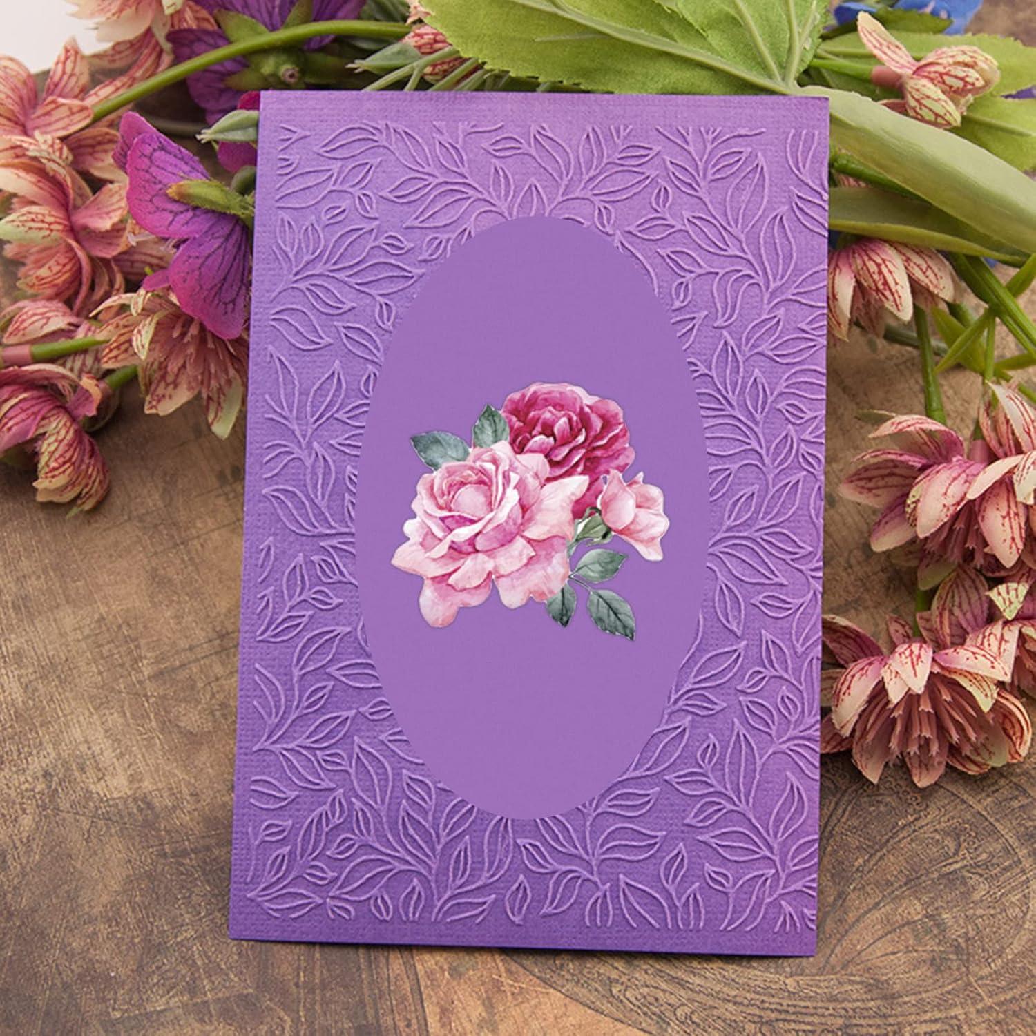 BENECREAT Juego de 4 Carpetas de Embossing 15.2x11.4cm