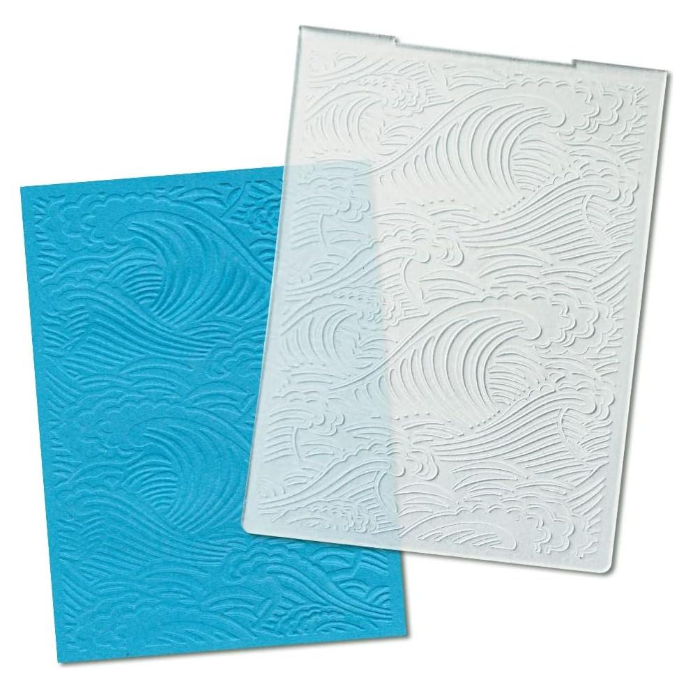 Carpeta de Embossing Plástica Ola del Mar 10.5x14.5 cm