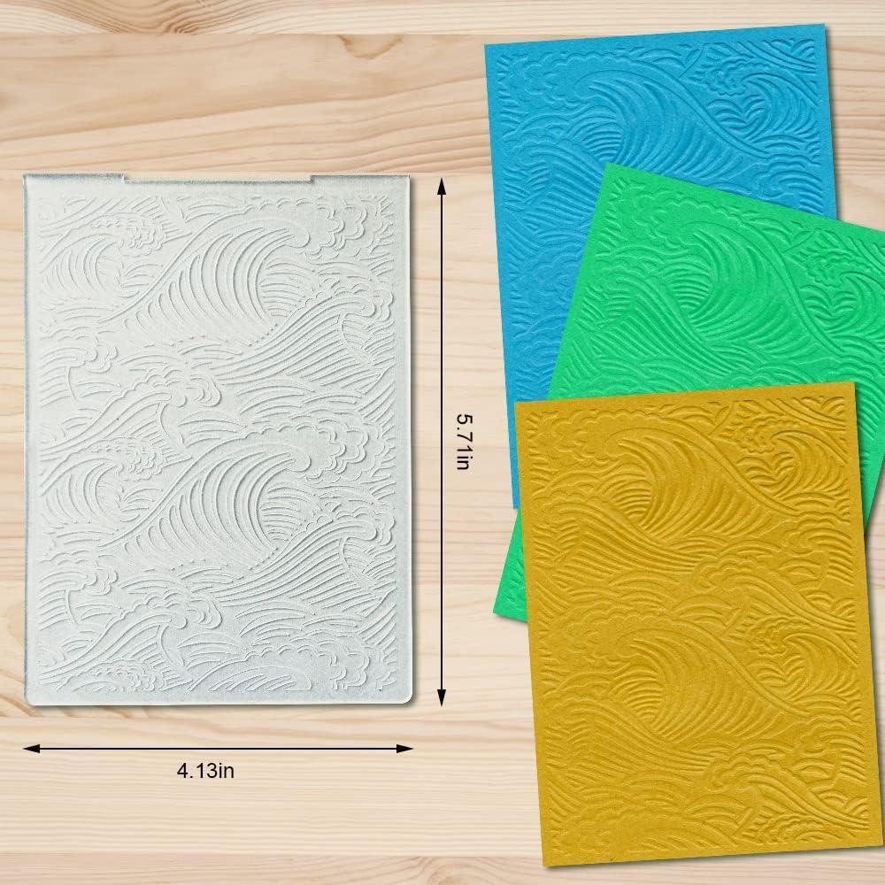 Carpeta de Embossing Plástica Ola del Mar 10.5x14.5 cm