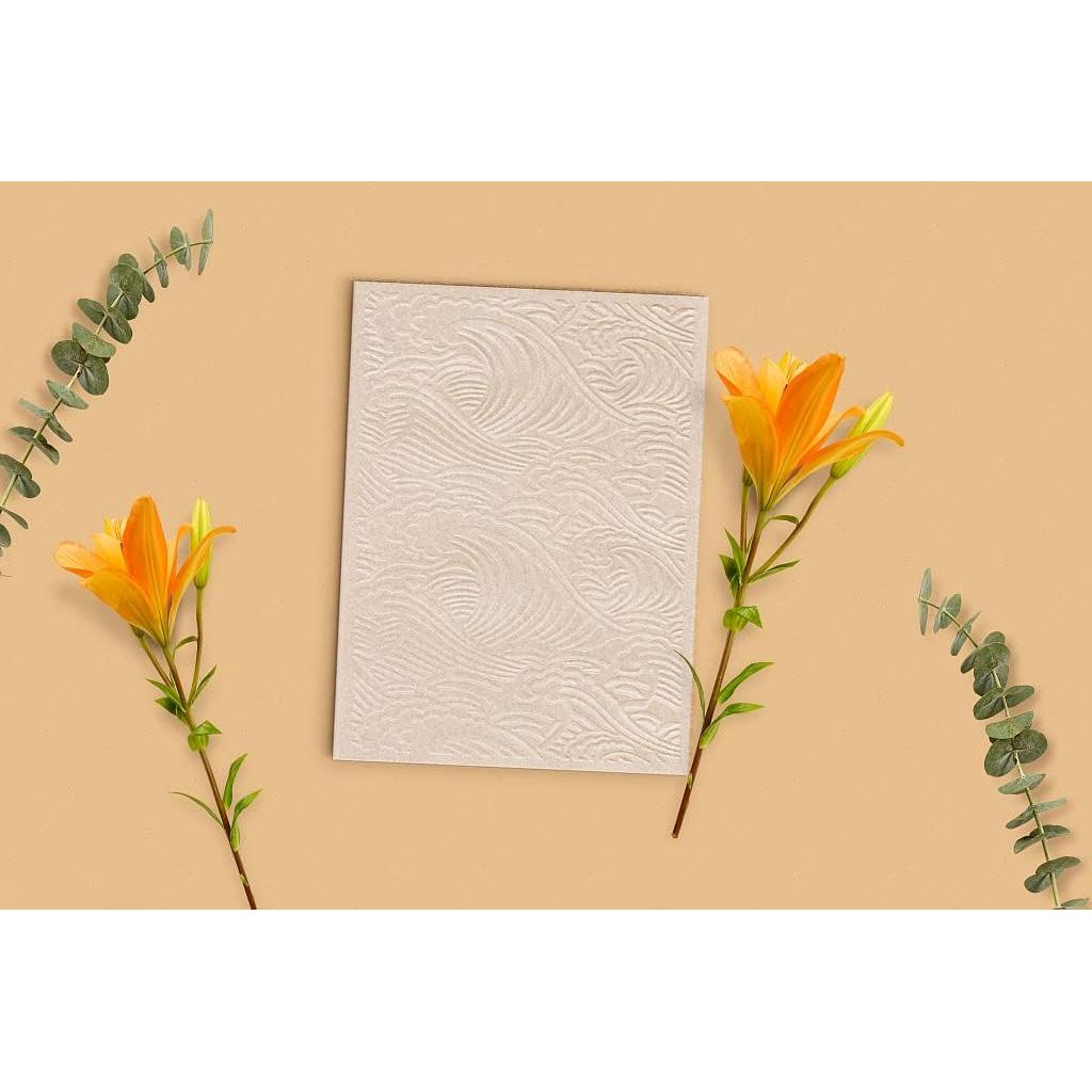 Carpeta de Embossing Plástica Ola del Mar 10.5x14.5 cm