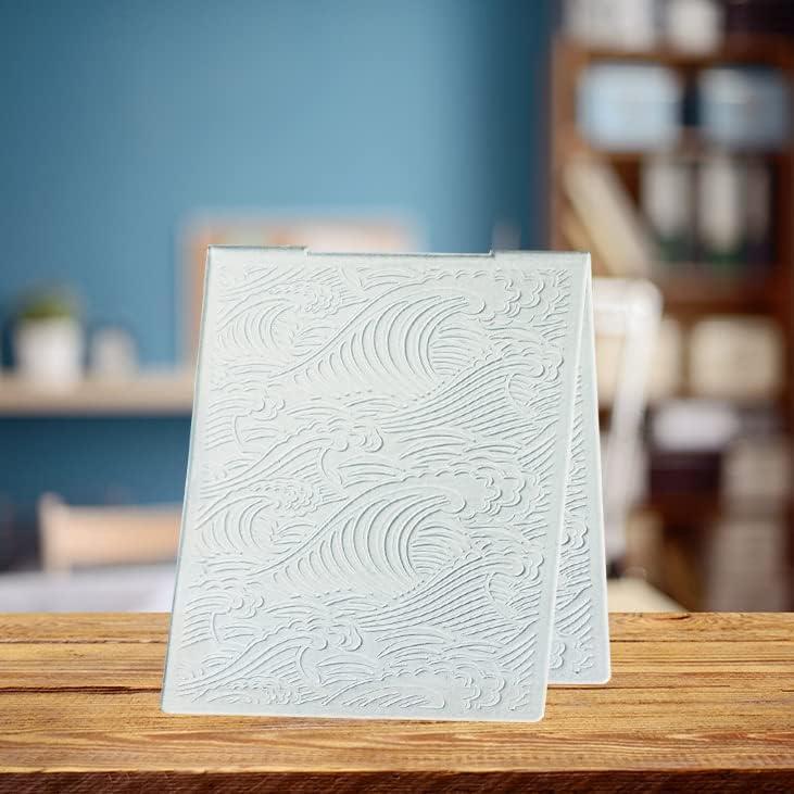 Carpeta de Embossing Plástica Ola del Mar 10.5x14.5 cm