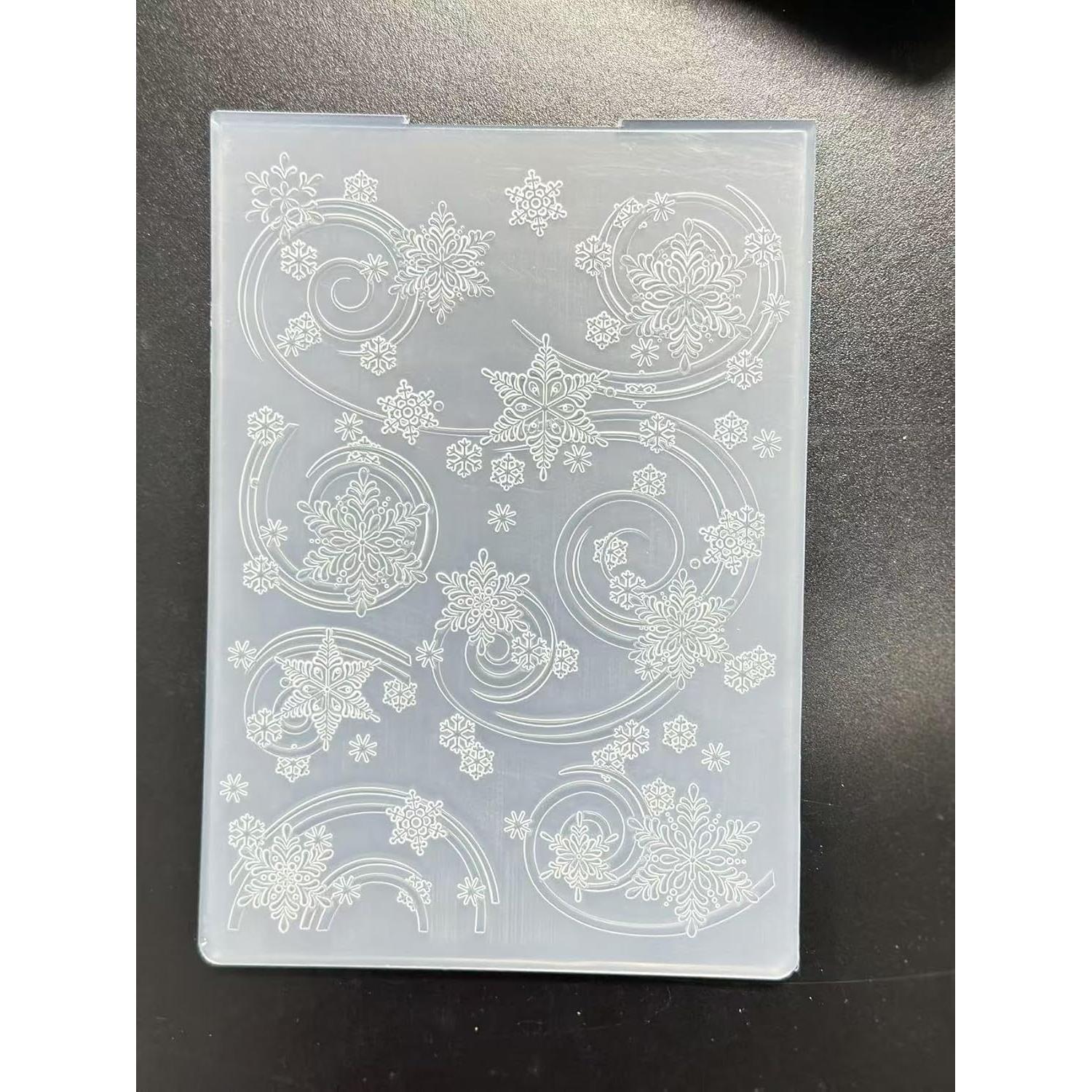 Carpeta de Embossing 3D Arbuya Copos de Nieve 12.7x17.8cm