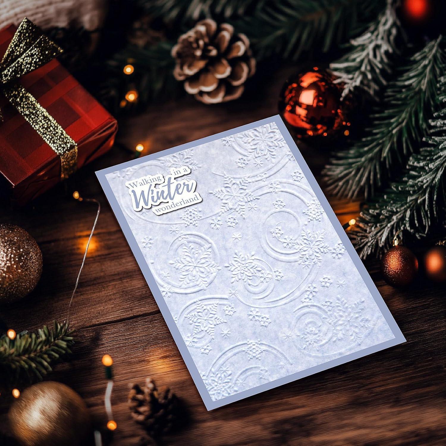 Carpeta de Embossing 3D Arbuya Copos de Nieve 12.7x17.8cm