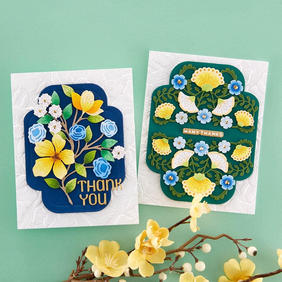 Carpeta de Embossing 3D Spellbinders Floral 22.1x14.5 cm