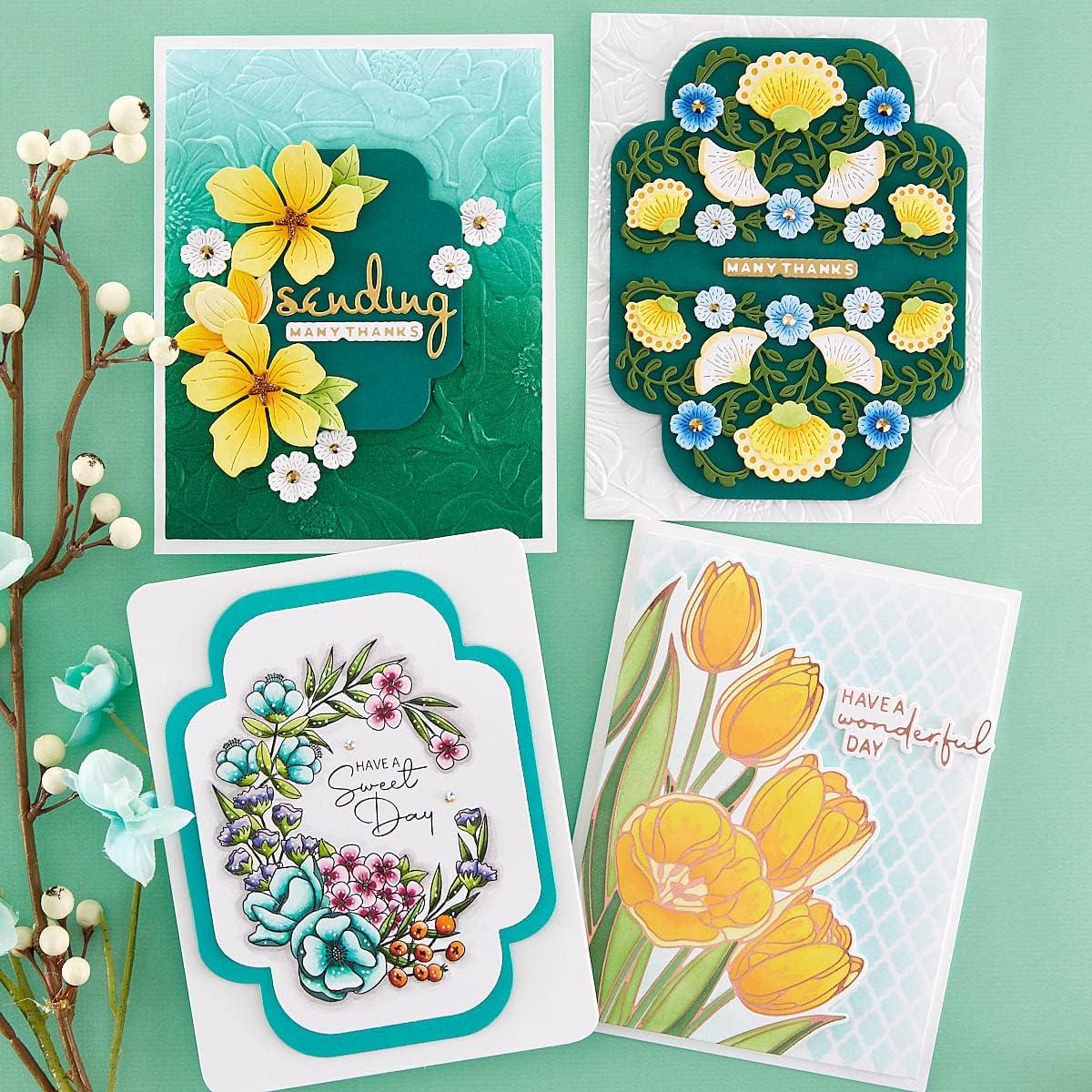 Carpeta de Embossing 3D Spellbinders Floral 22.1x14.5 cm