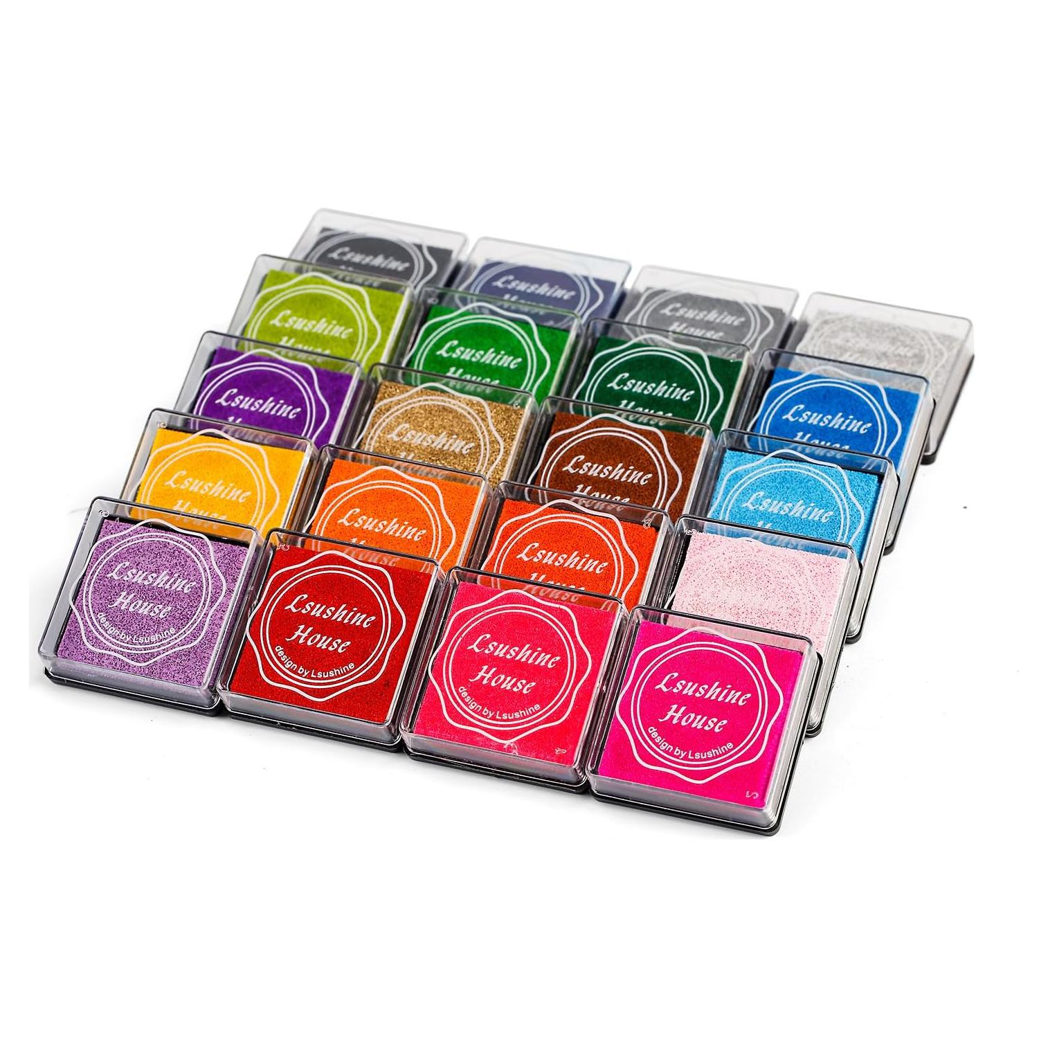Tinta de Sello Lsushine Craft 20 Colores para Niños