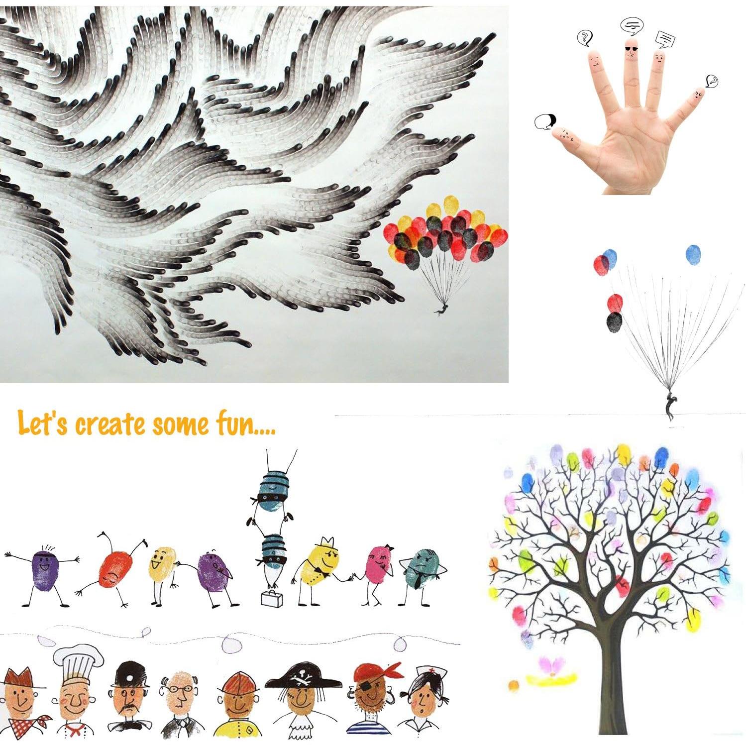 Tinta de Sello Lsushine Craft 20 Colores para Niños