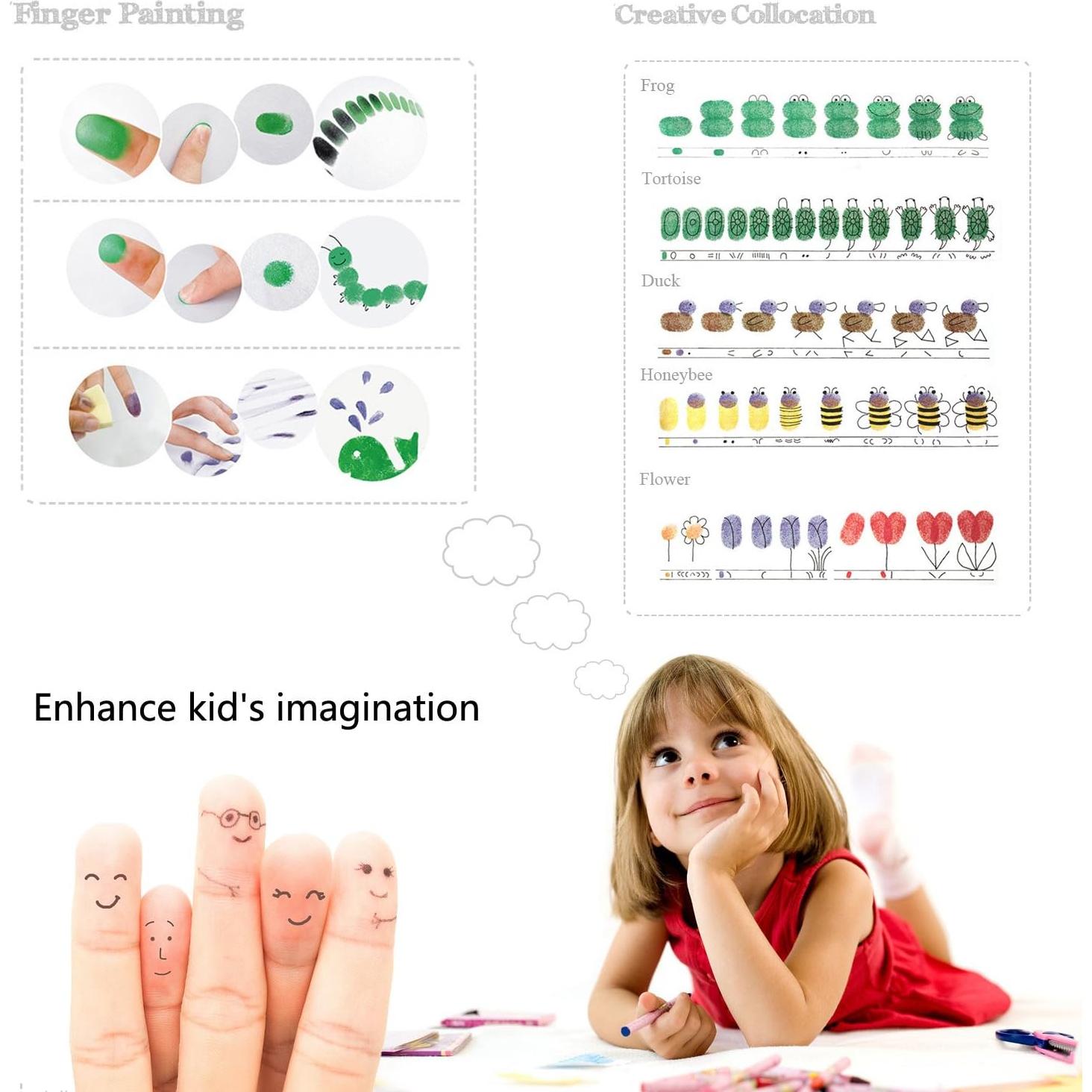 Tinta de Sello Lsushine Craft 20 Colores para Niños