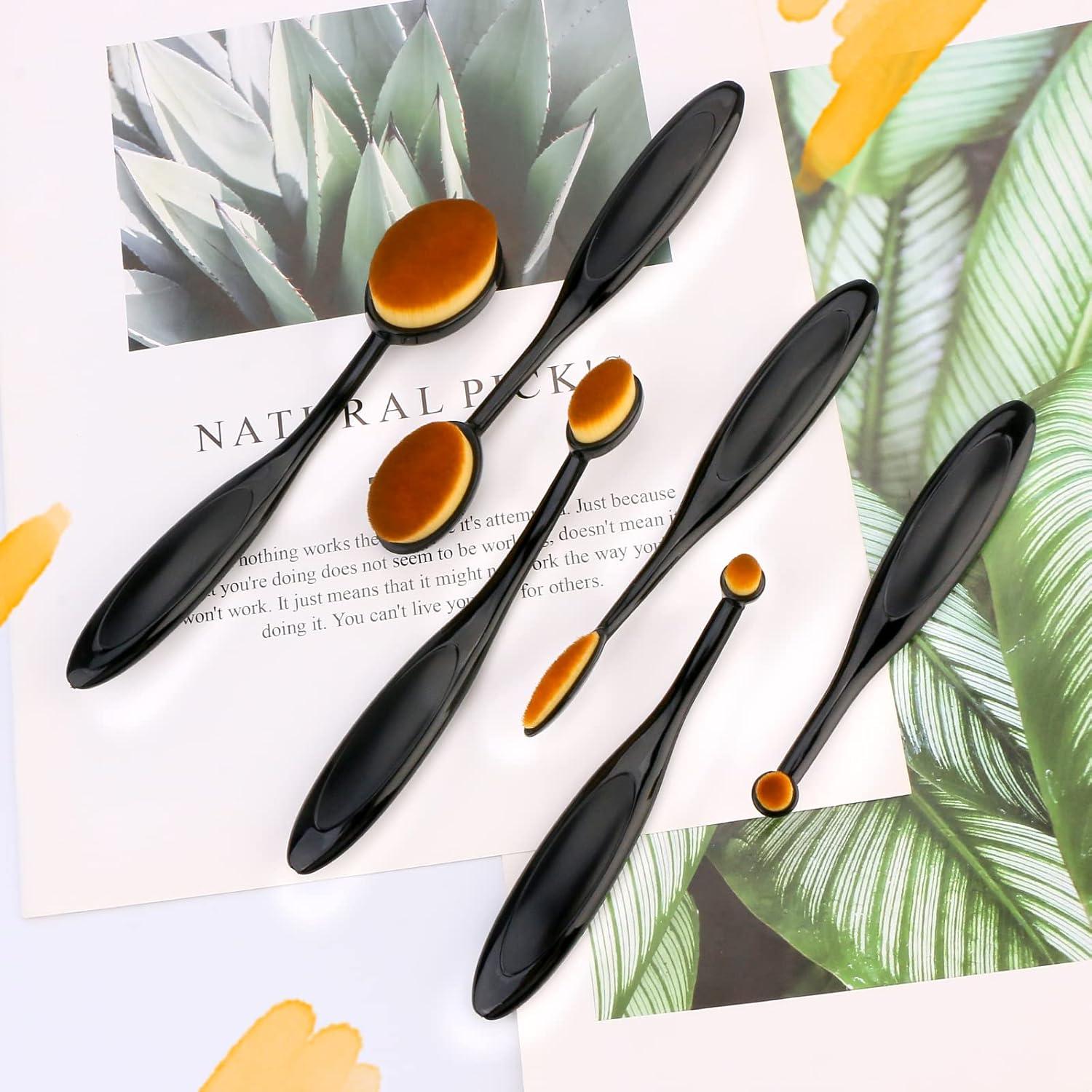 Paquete de 6 Cepillos de Mezcla de Tinta UNIMEIX Marrón