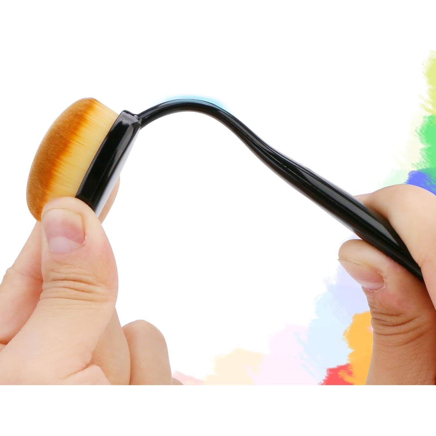 Paquete de 6 Cepillos de Mezcla de Tinta UNIMEIX Marrón