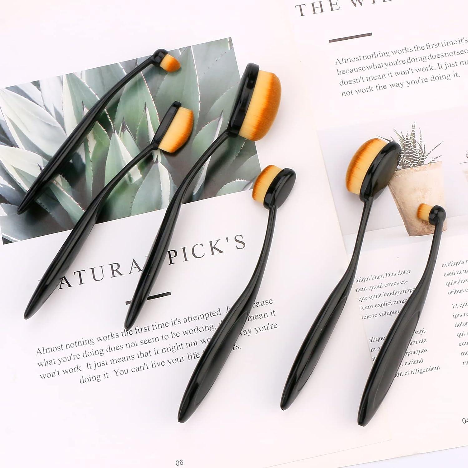 Paquete de 6 Cepillos de Mezcla de Tinta UNIMEIX Marrón