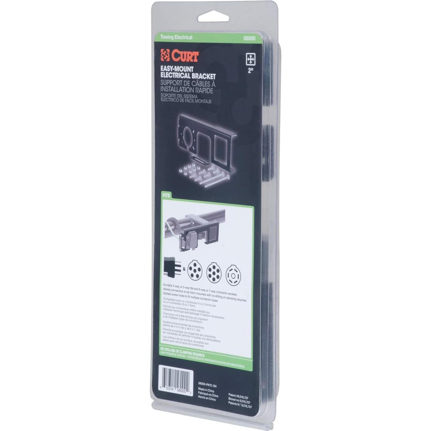 Soporte de Montaje CURT 58000 para Conector de Remolque