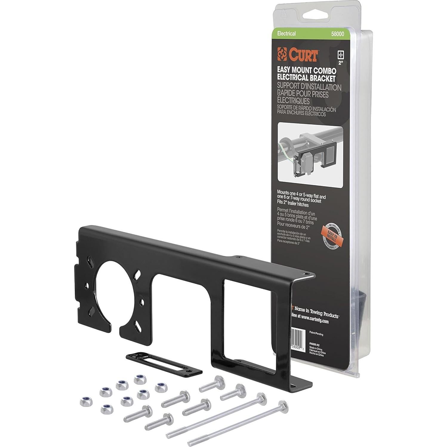 Soporte de Montaje CURT 58000 para Conector de Remolque