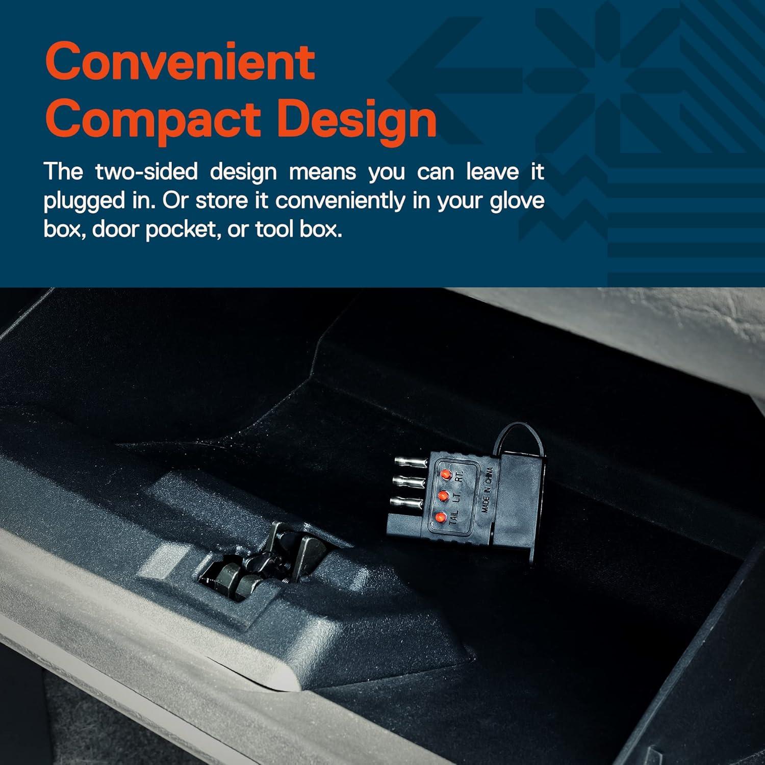 Probador de Circuito de Luz de Remolque 4 Vías True Mods