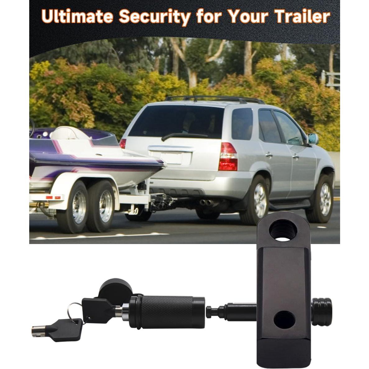 Cerradura de enganche de remolque OHWATC antirrobo 1.59 cm