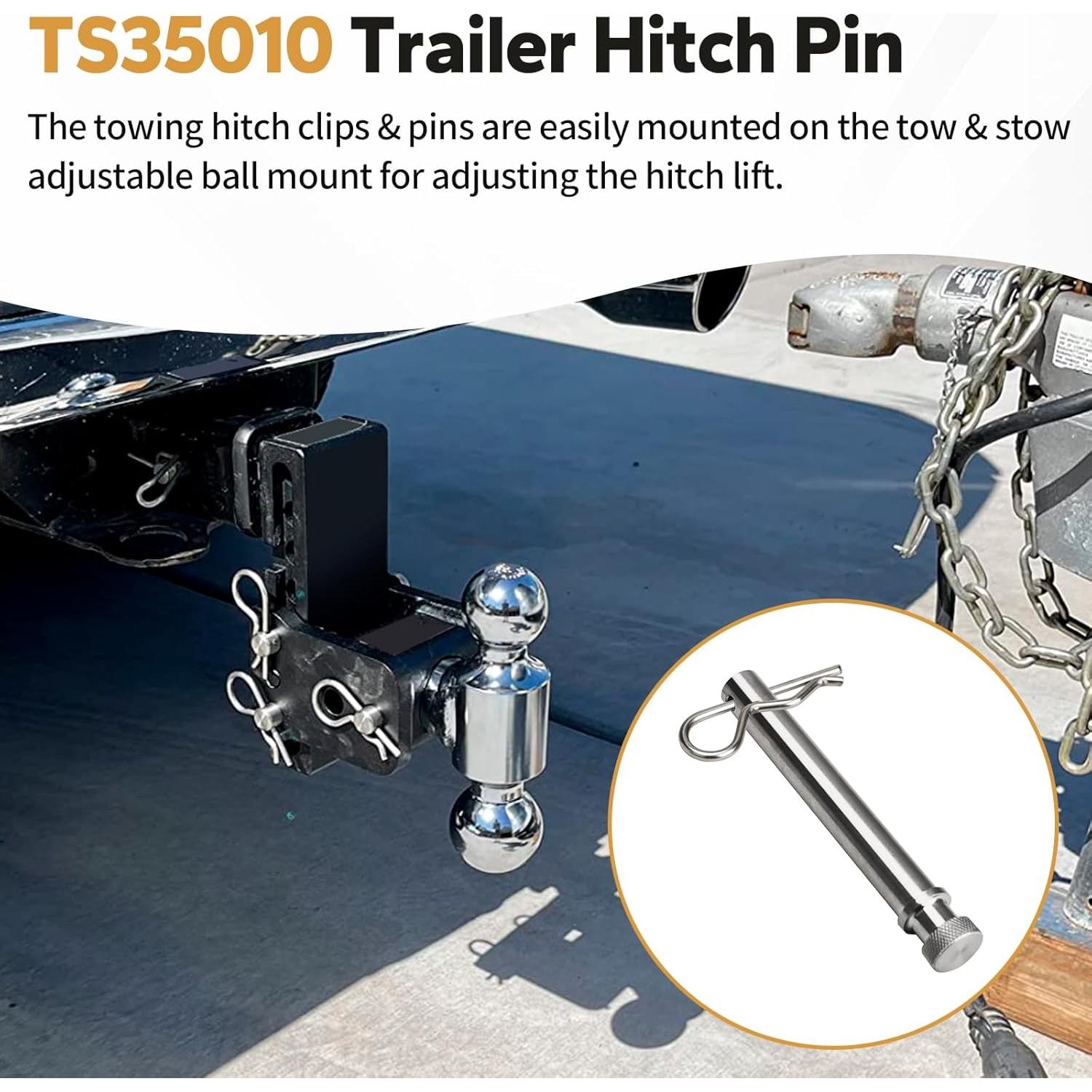 Clavos de Enganche Dfnidy TS35010 para Remolque B&W - Paquete de 6