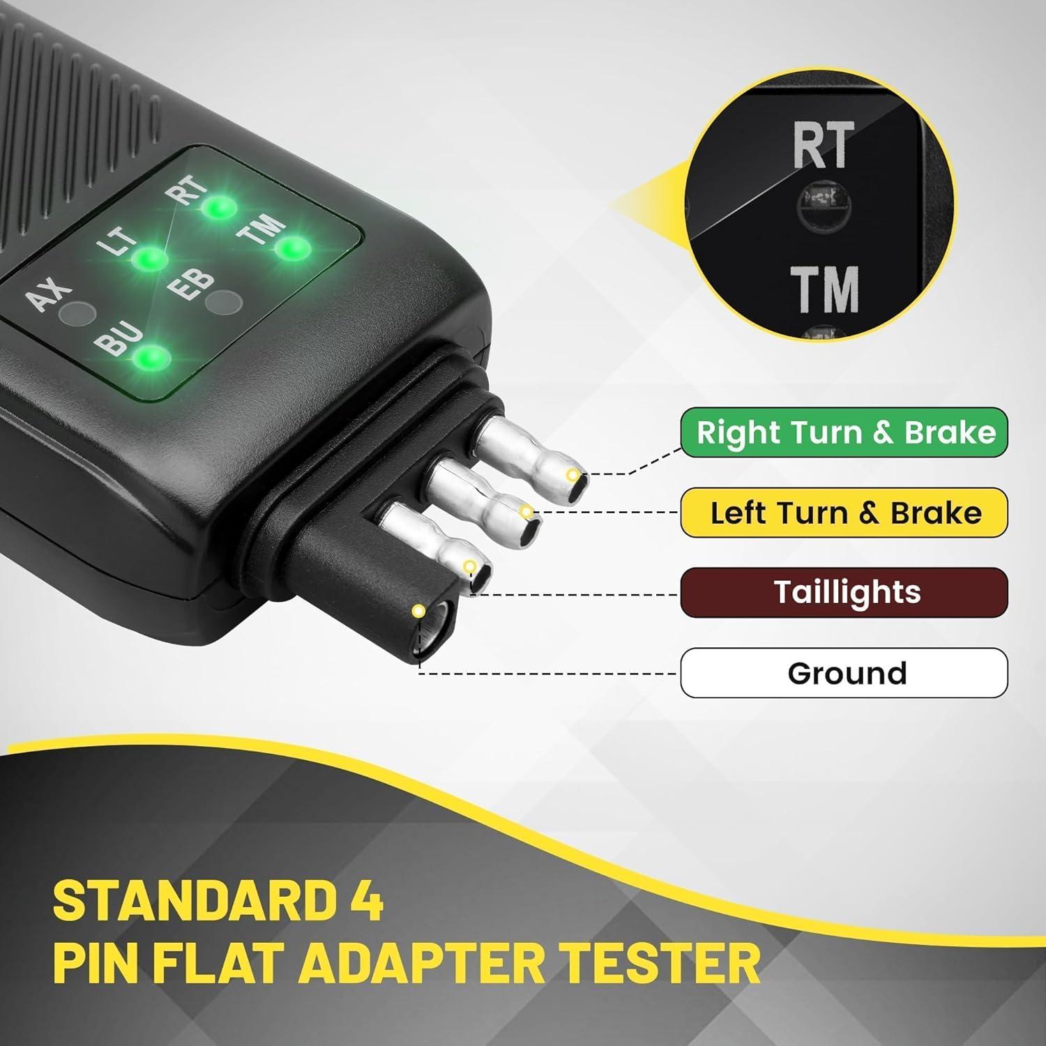 Probador de Luz de Remolque 7 Pines y 4 Pines Oyviny