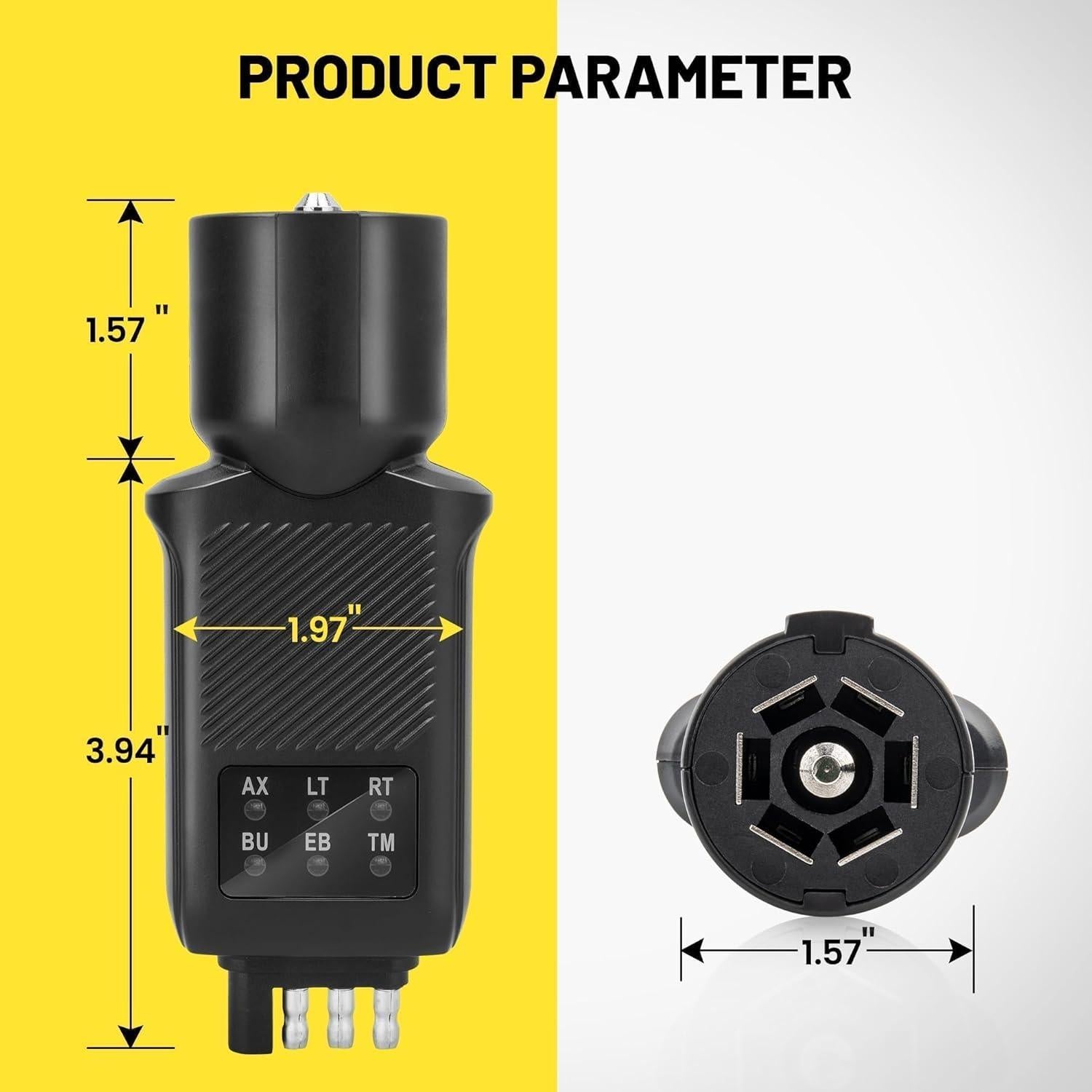 Probador de Luz de Remolque 7 Pines y 4 Pines Oyviny