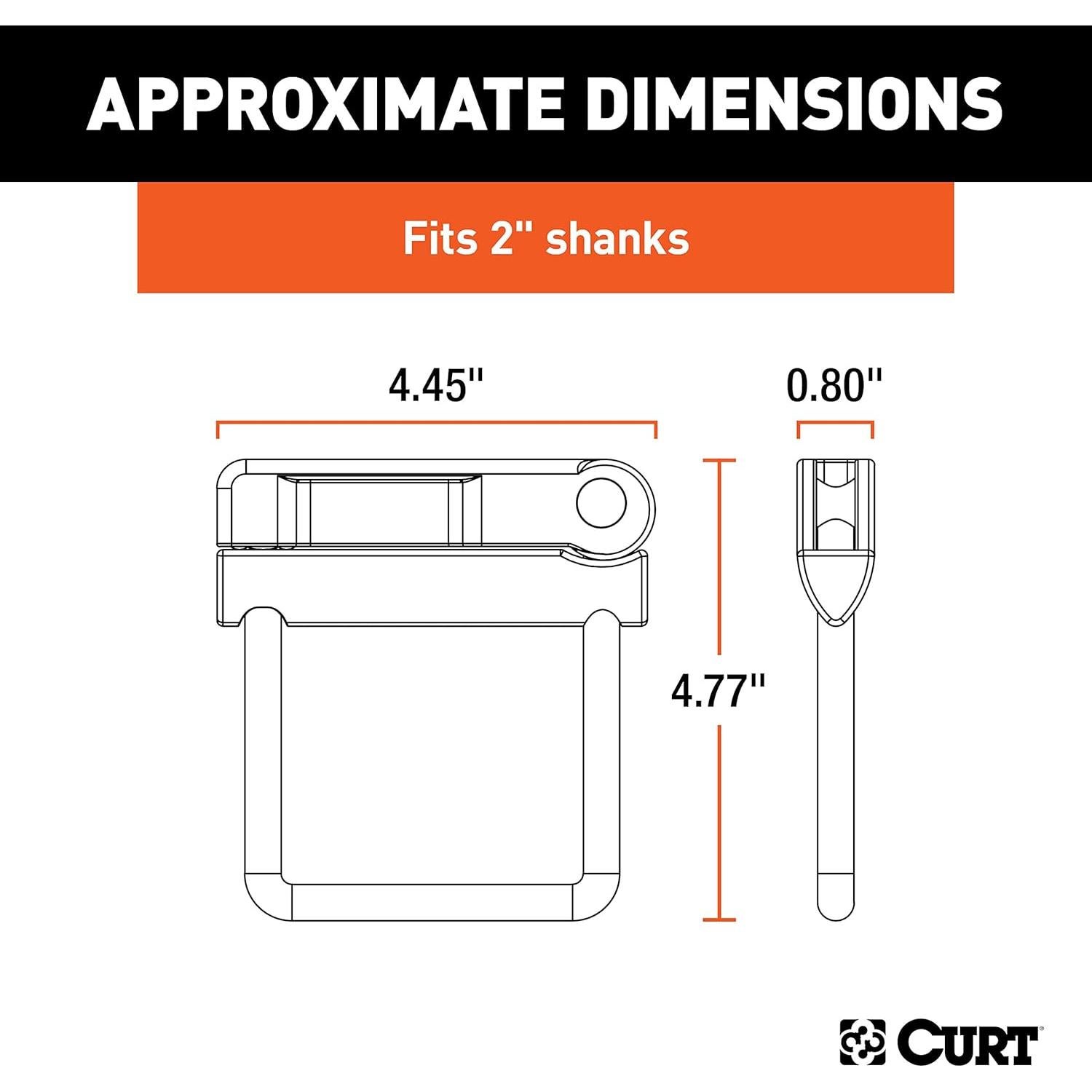 Abrazadera Antivibración CURT 22325 para Enganche 2"