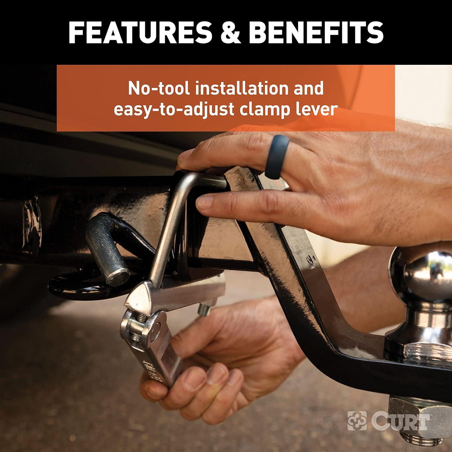 Abrazadera Antivibración CURT 22325 para Enganche 2"