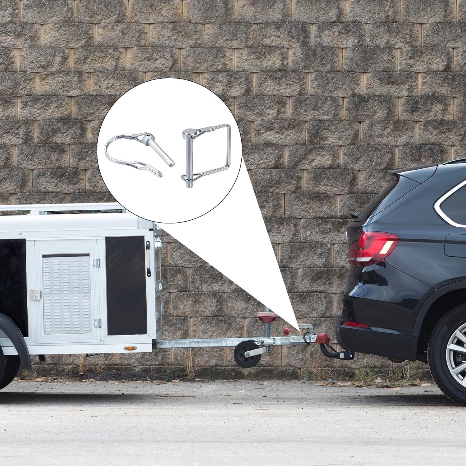 Pasador de Acoplador uxcell 8x45mm para Remolques - 2 Pcs