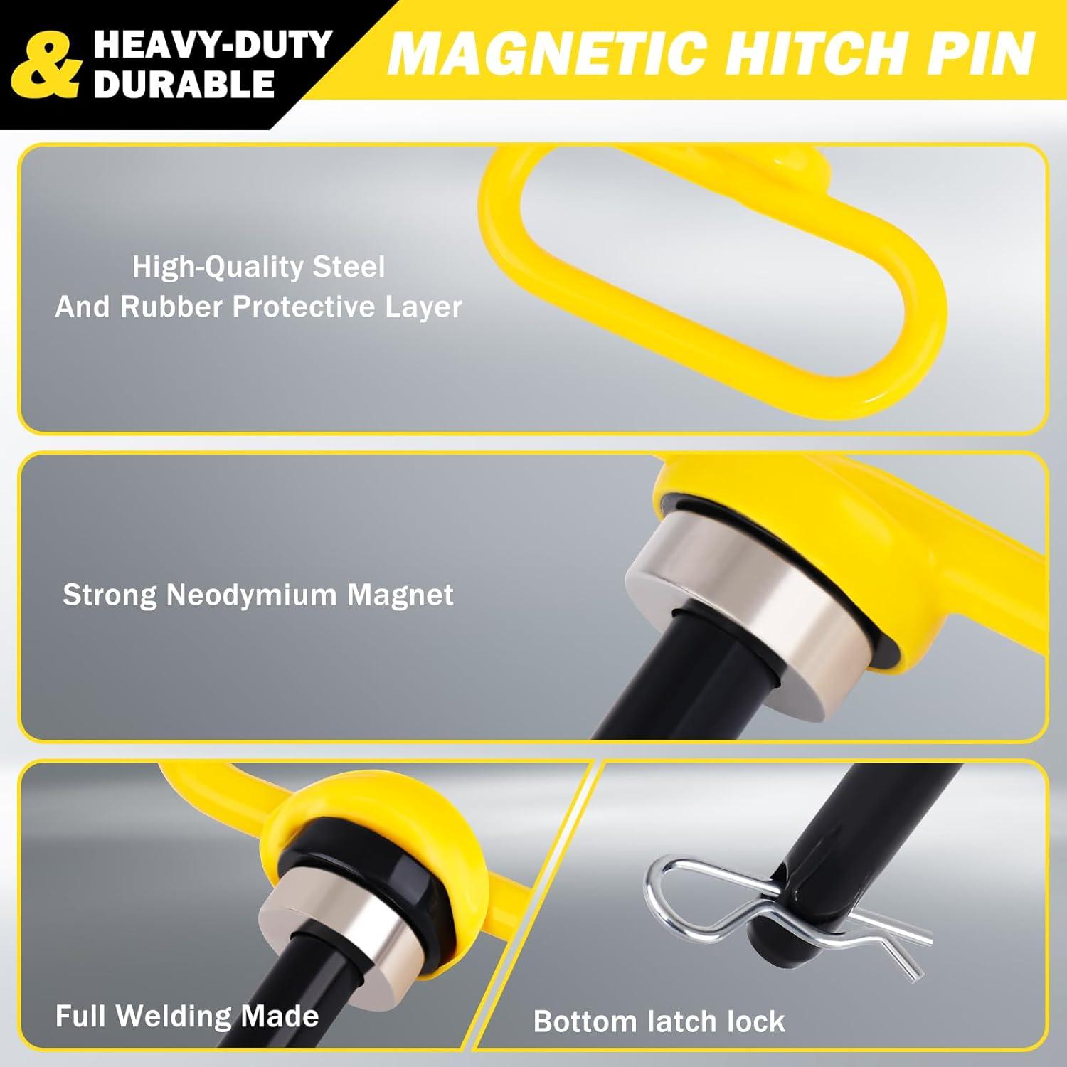 Pasador de Enganche Magnético TRUSTKITS 1/2" 680kg Amarillo