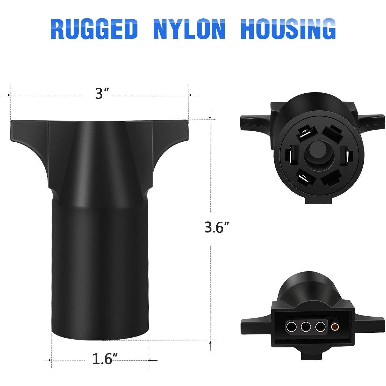 Adaptador de Remolque Nilight 7 Pines a 4 Pines Impermeable