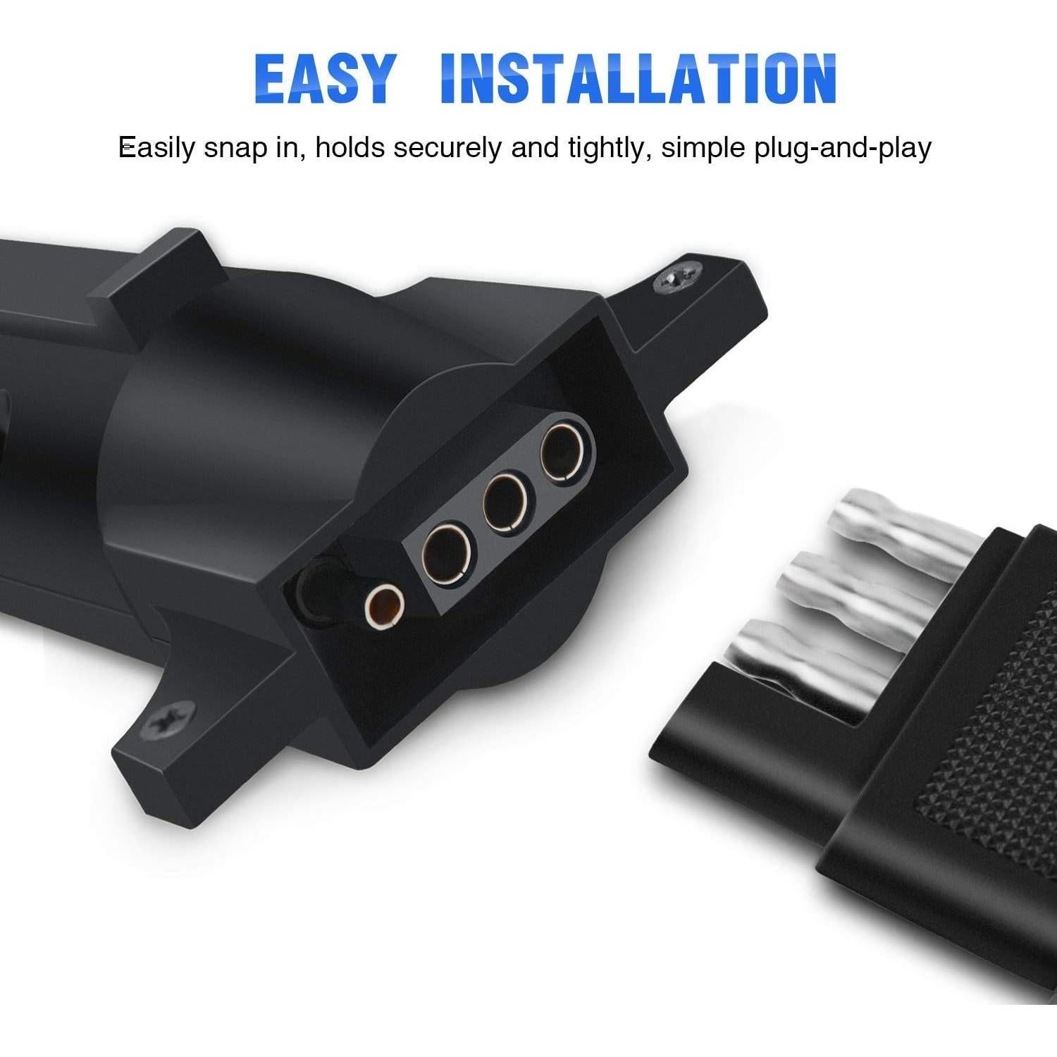 Adaptador de Remolque Nilight 7 Pines a 4 Pines Impermeable