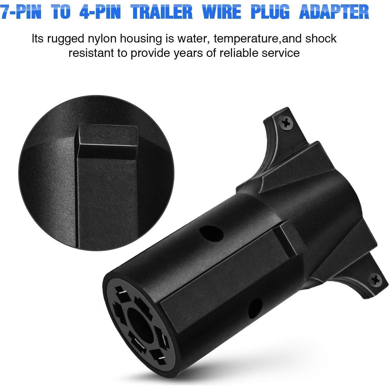 Adaptador de Remolque Nilight 7 Pines a 4 Pines Impermeable