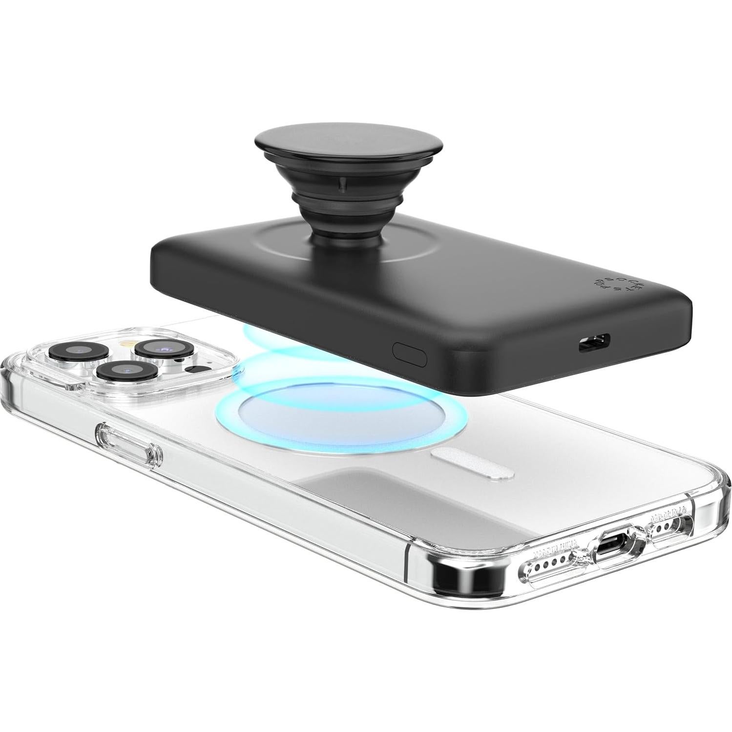 PowerPack PopSockets Batería Portátil 5000mAh - Negro