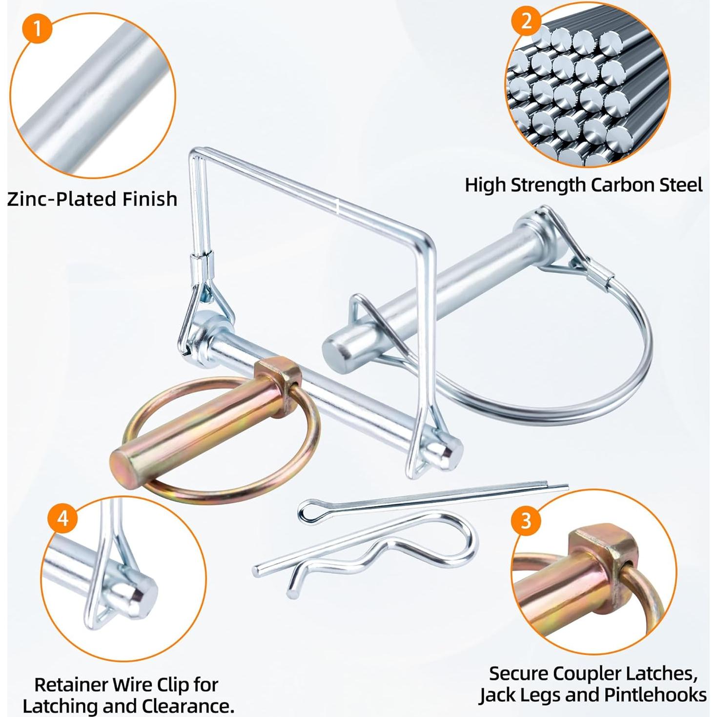 Kit de Pasadores de Alta Resistencia 360 Pcs HASAOMOI