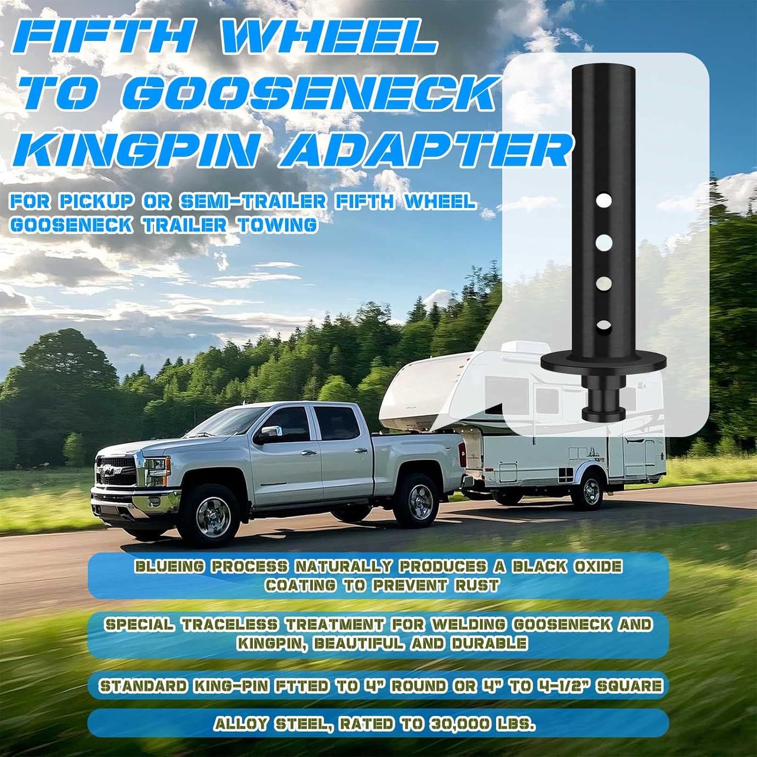 Adaptador Gooseneck a 5ta Rueda Hezaosth - 30,000 lbs