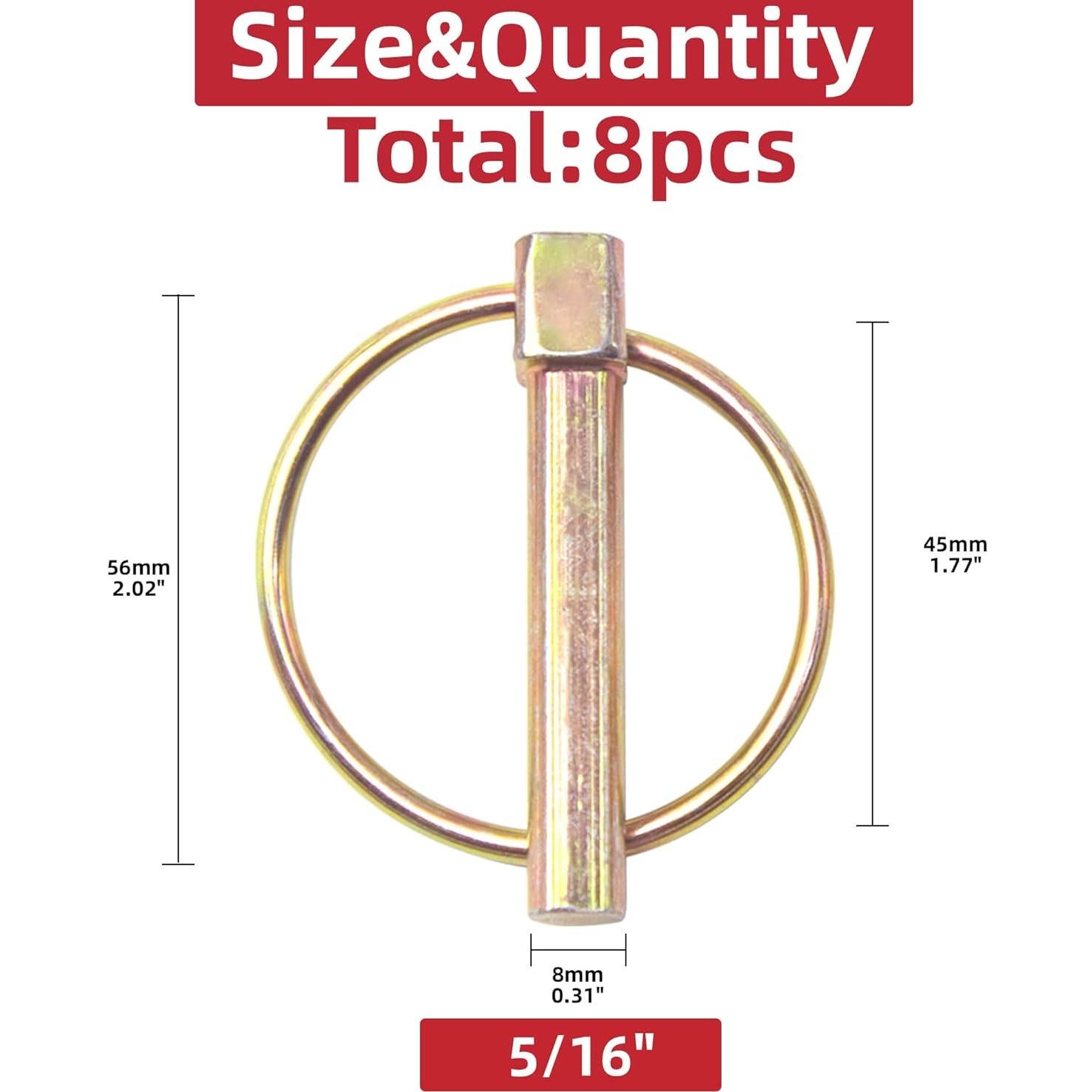 Kit de Pasadores Lynch de 8 Piezas 5/16" AIMUNOK