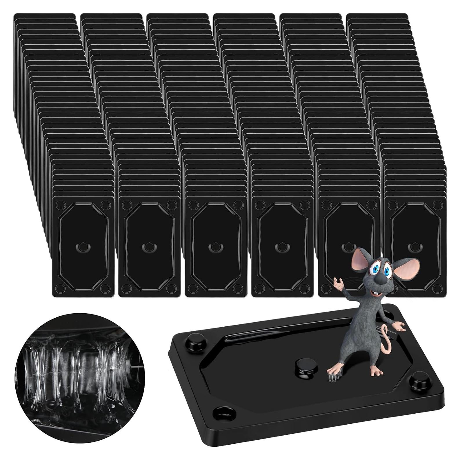 Trampas Adhesivas para Ratones Qualirey 100 Piezas 7.7x12.5cm