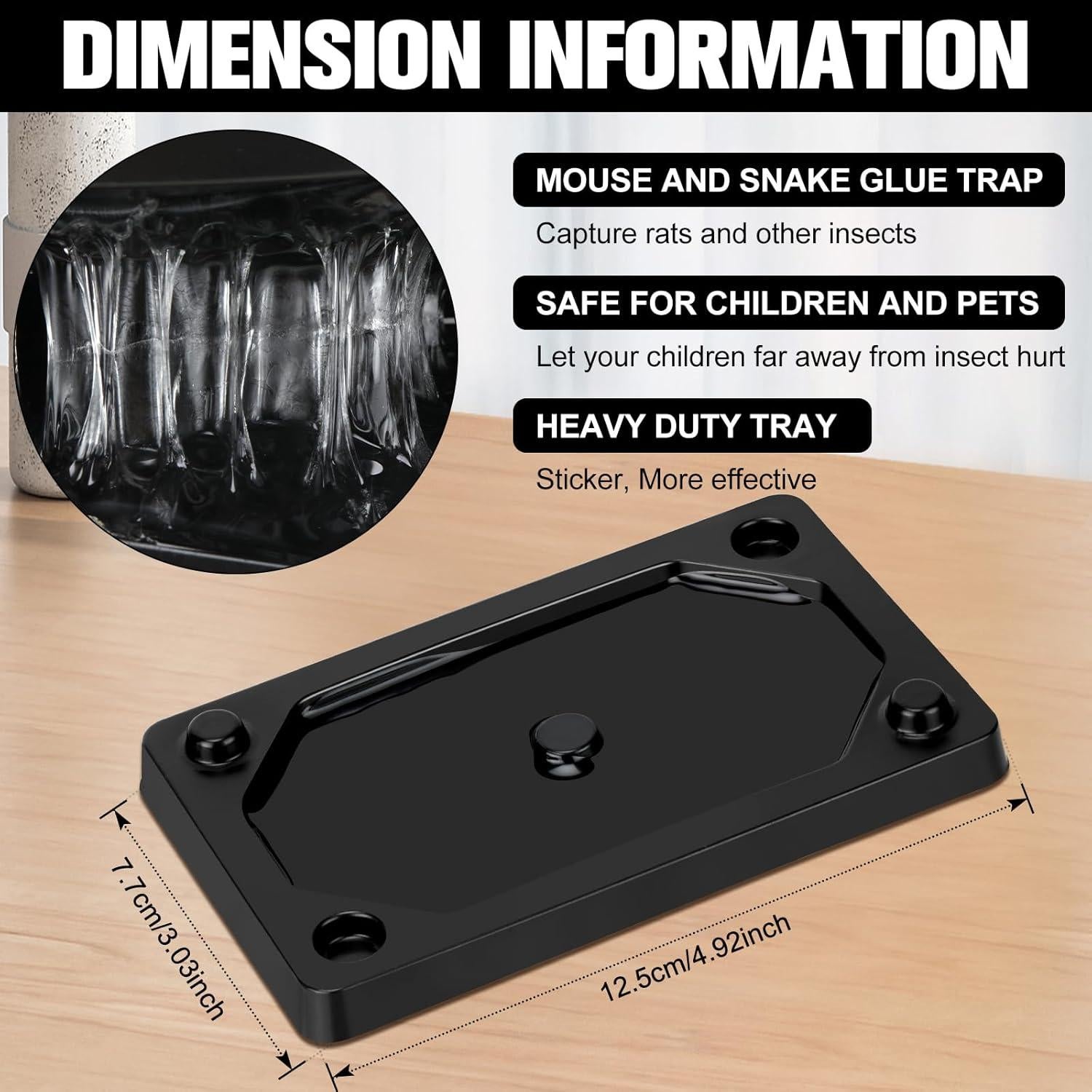 Trampas Adhesivas para Ratones Qualirey 100 Piezas 7.7x12.5cm