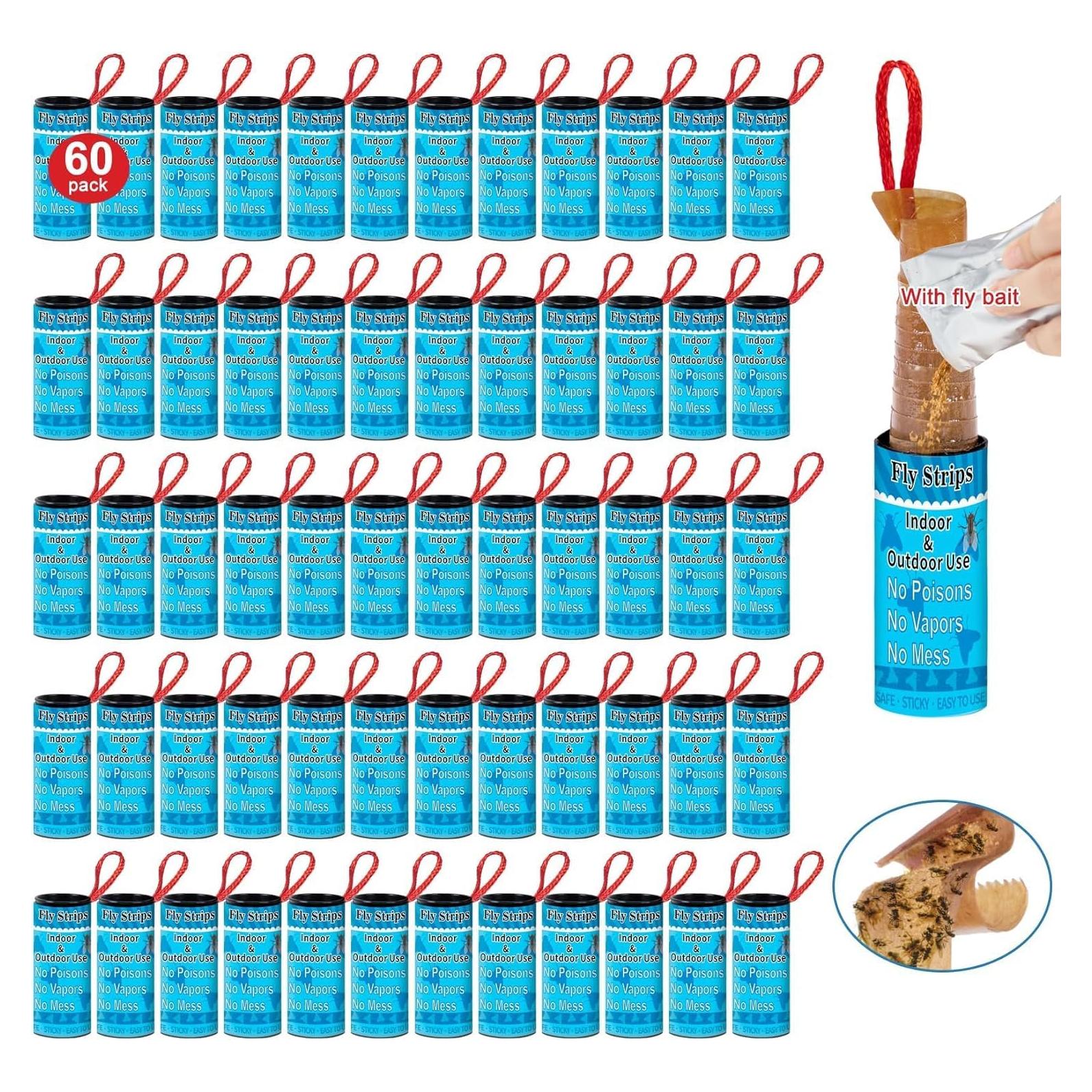 Trampa Adhesiva para Moscas Glovv 60 Paquete Interior Exterior