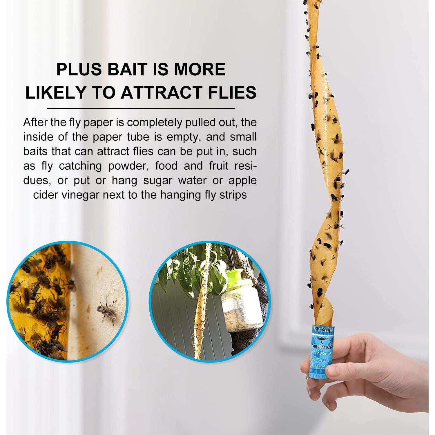 Trampa Adhesiva para Moscas Glovv 60 Paquete Interior Exterior