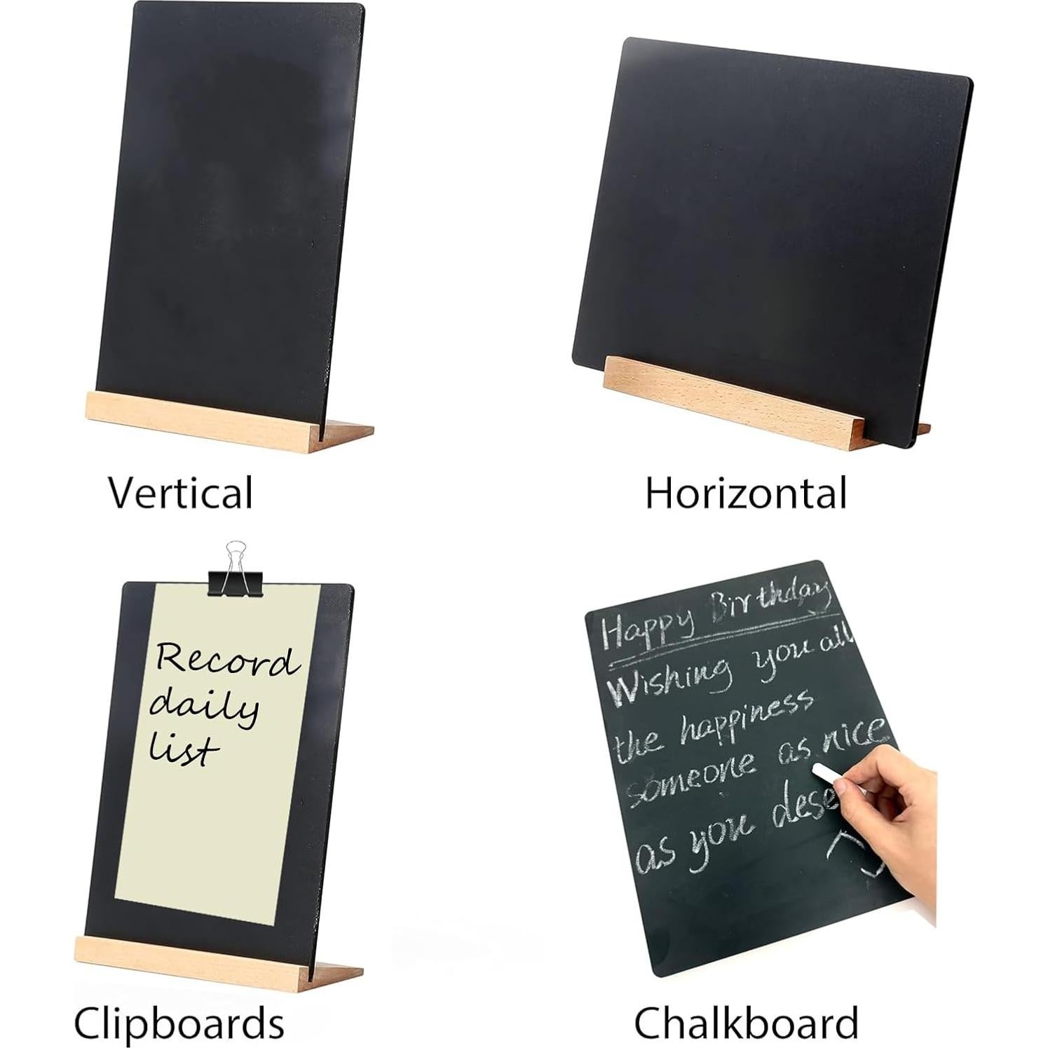 Pizarra de Mesa Doble Cara Newnewshow 22x30.5 cm con Soporte