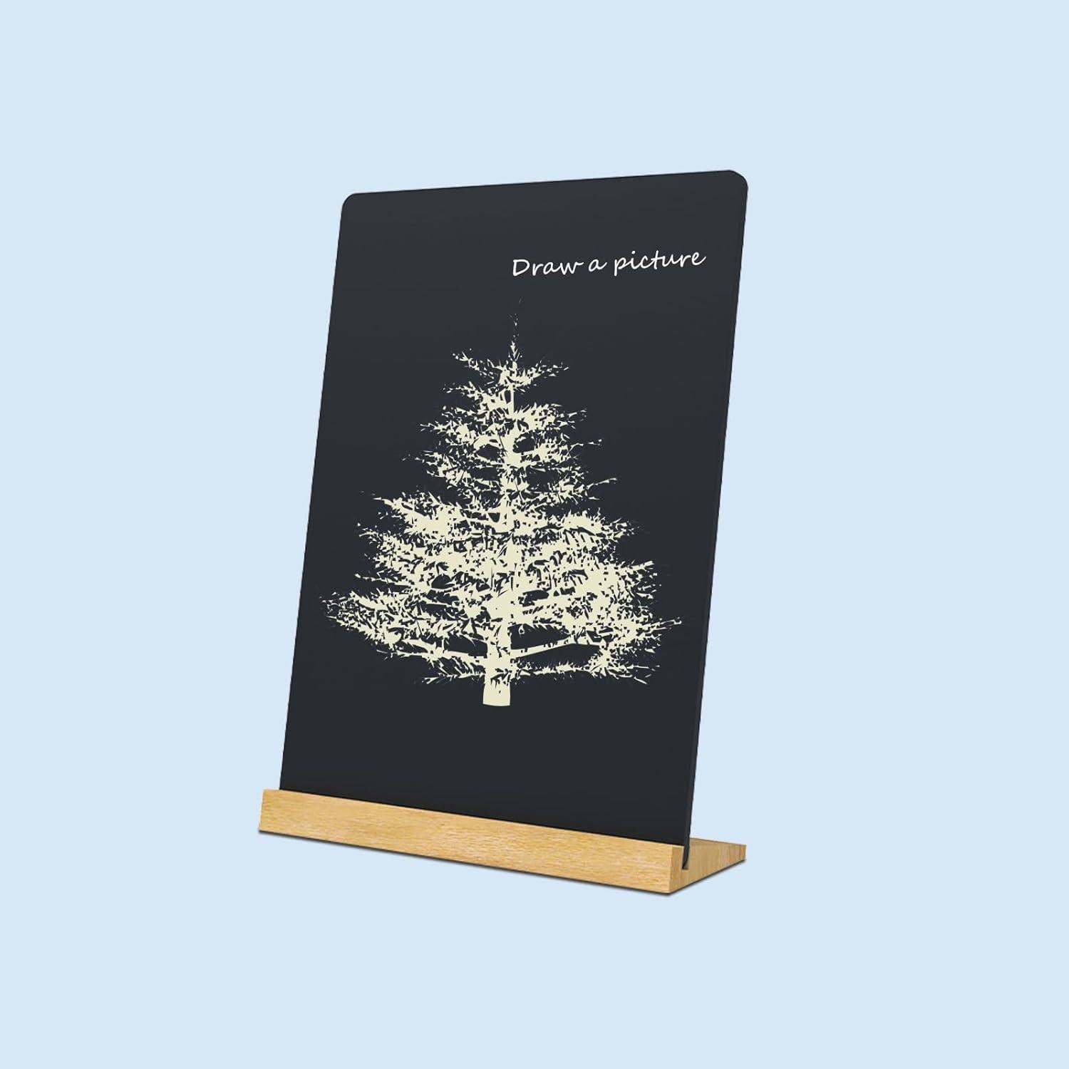 Pizarra de Mesa Doble Cara Newnewshow 22x30.5 cm con Soporte