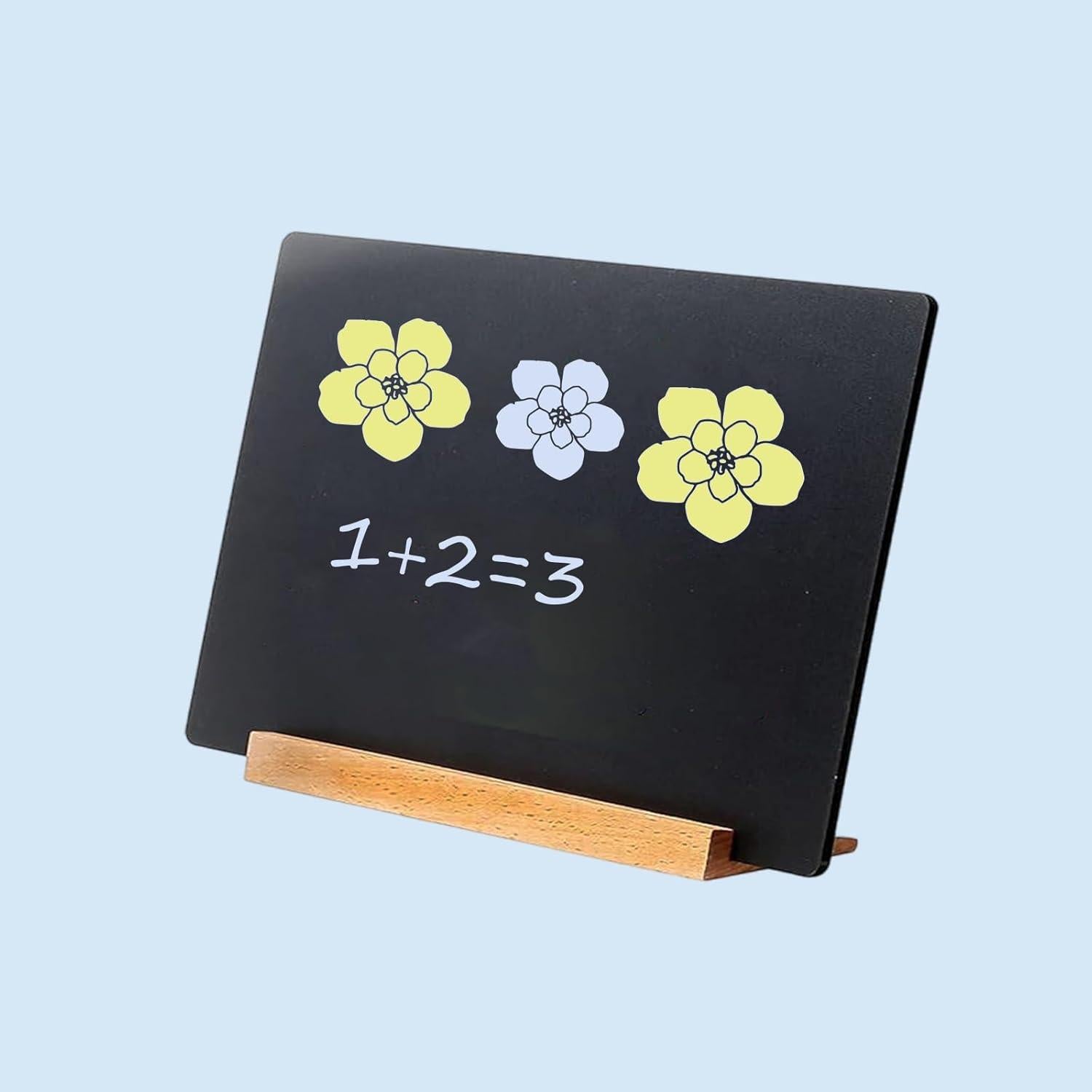 Pizarra de Mesa Doble Cara Newnewshow 22x30.5 cm con Soporte