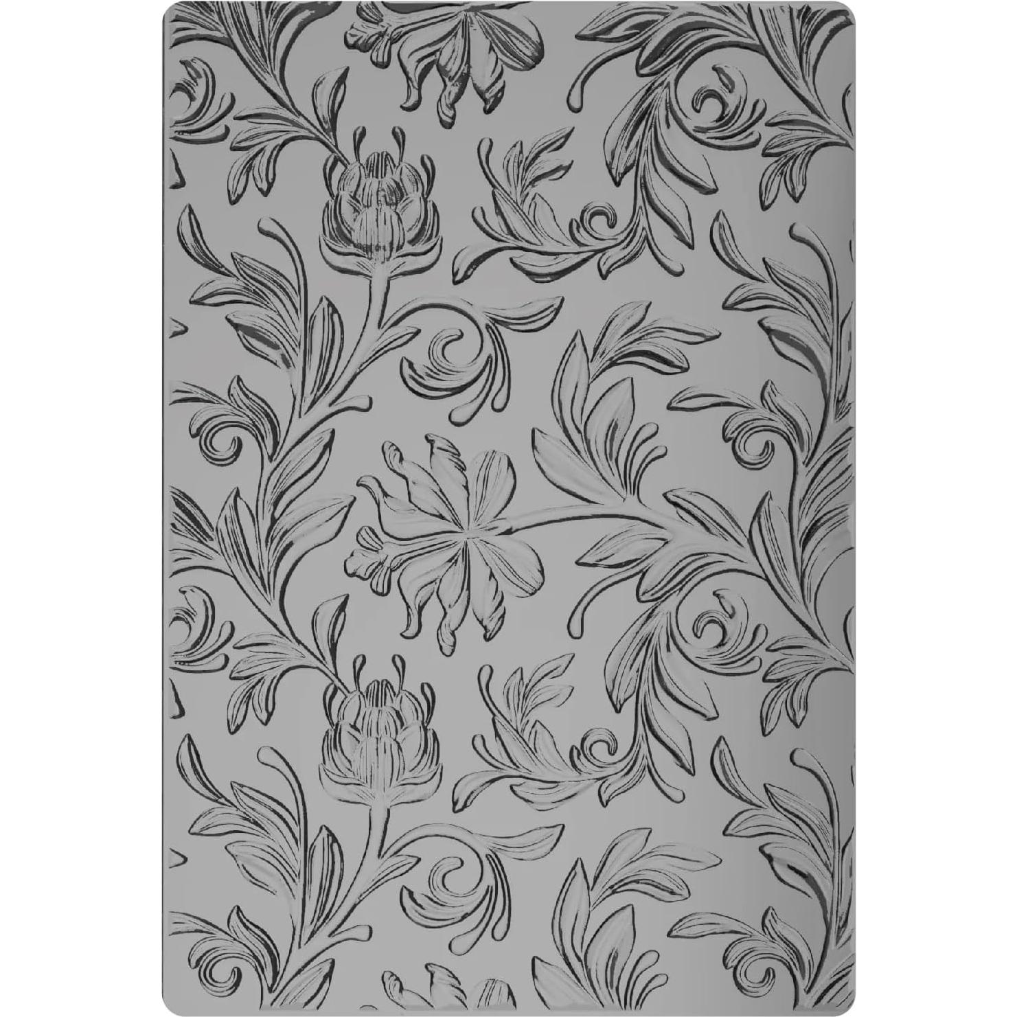 Carpeta de Embossing 3D Tim Holtz Sizzix A5 Botánico