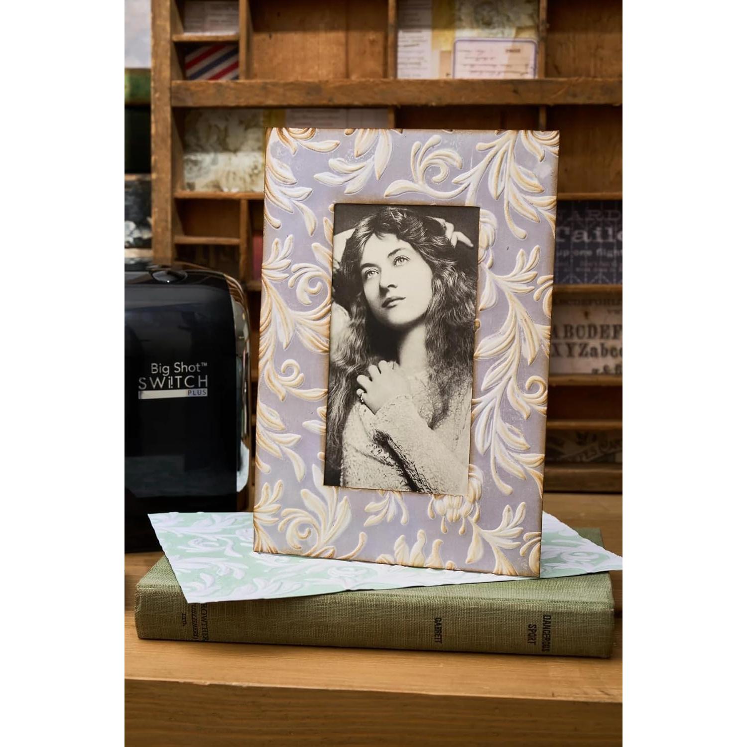 Carpeta de Embossing 3D Tim Holtz Sizzix A5 Botánico