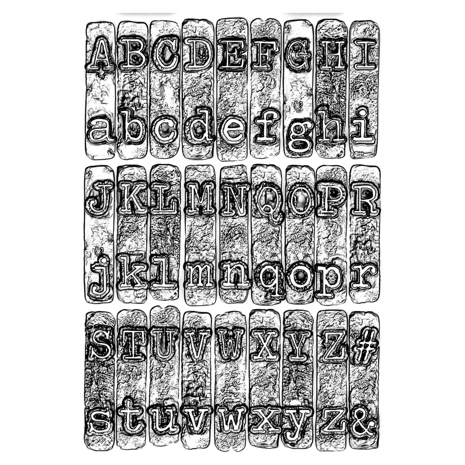 Carpeta de Embossing 3D Sizzix Tim Holtz Máquina de Escribir