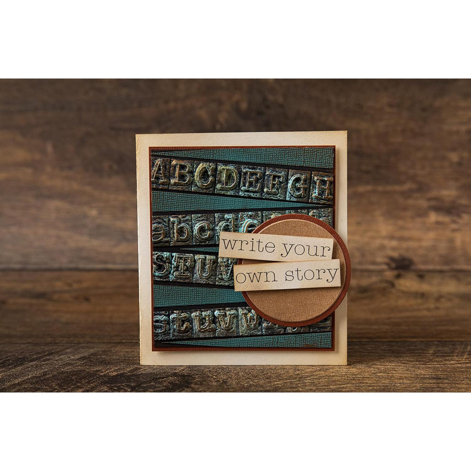 Carpeta de Embossing 3D Sizzix Tim Holtz Máquina de Escribir