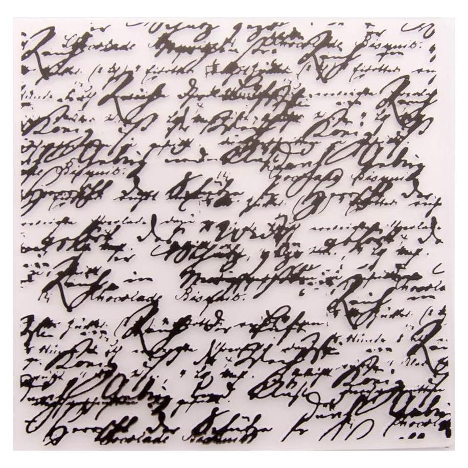 Plantilla de Embossing Plástico KWELLAM 15x15cm para Manualidades